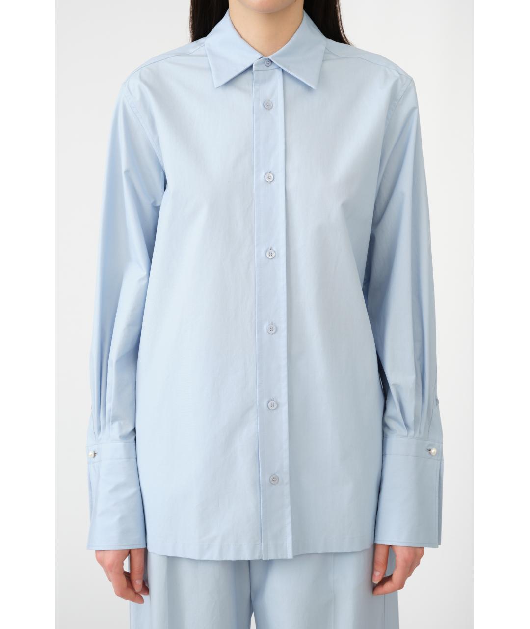 Carven Голубая хлопковая рубашка, фото 10