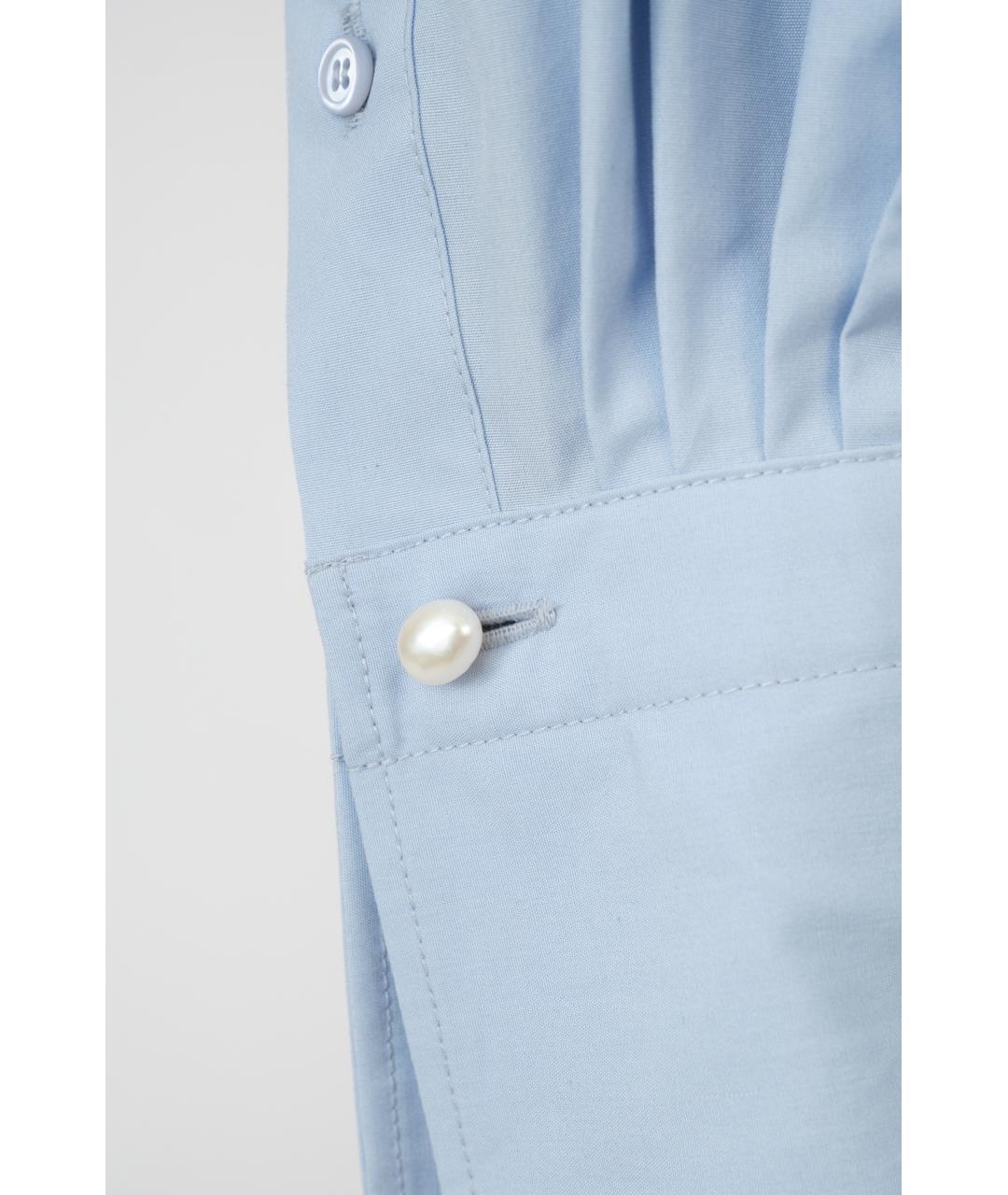 Carven Голубая хлопковая рубашка, фото 8