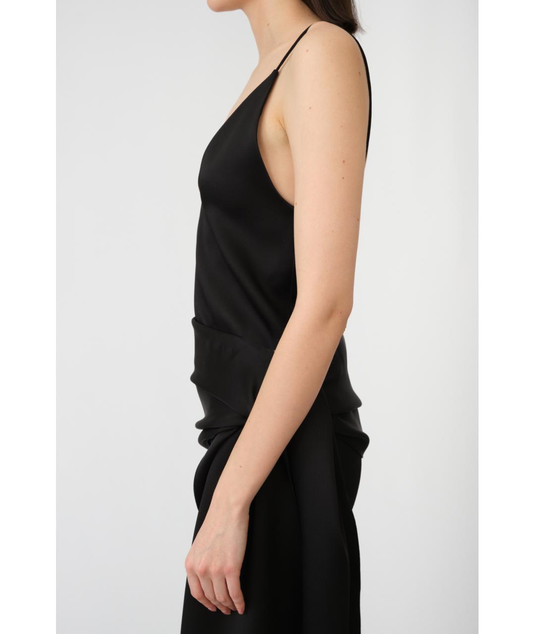 Carven Черная ацетатная майка, фото 2