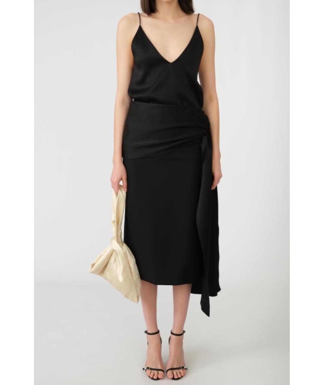 Carven Черная ацетатная майка, фото 5