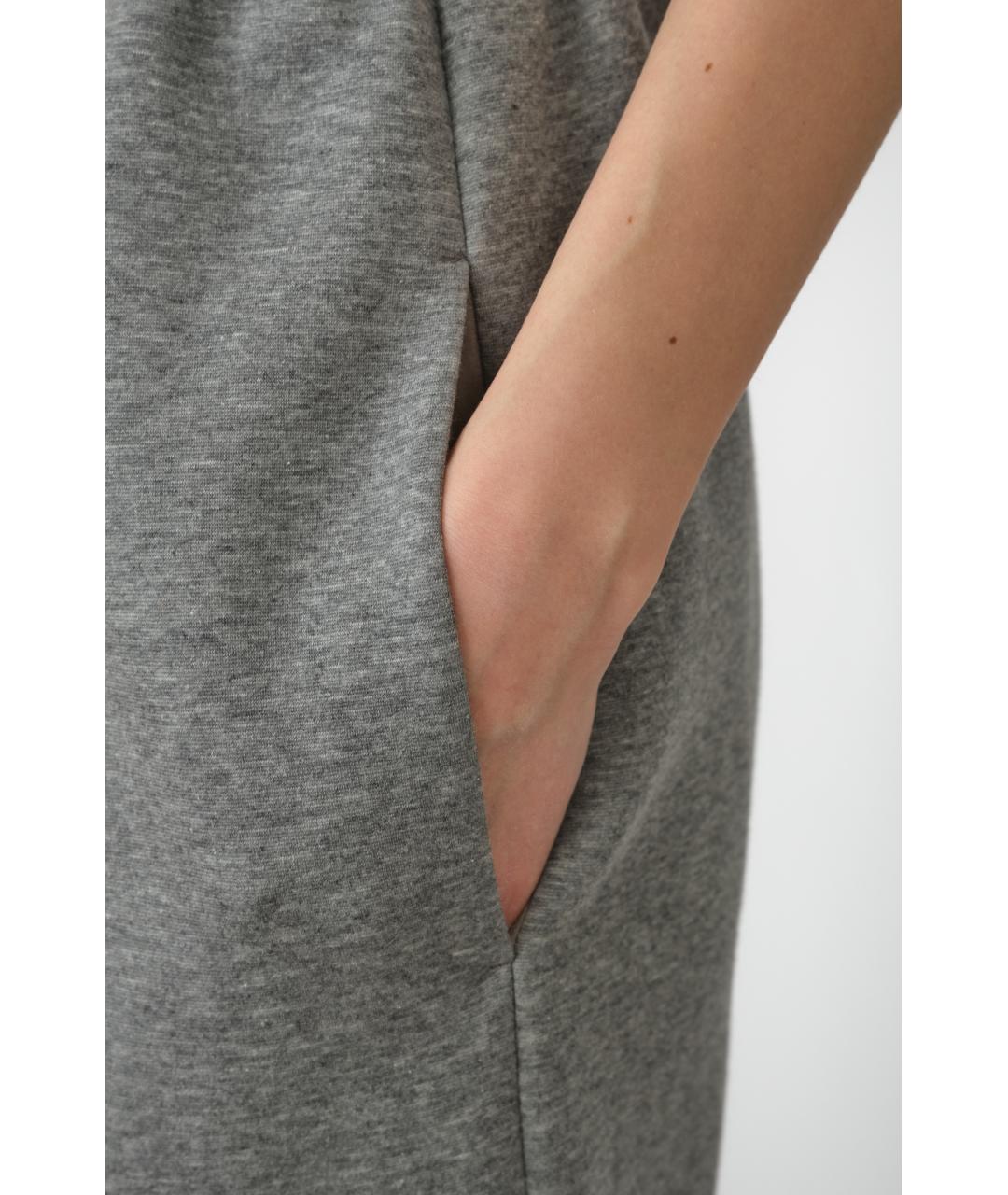 Carven Серая полиамидовая юбка миди, фото 6