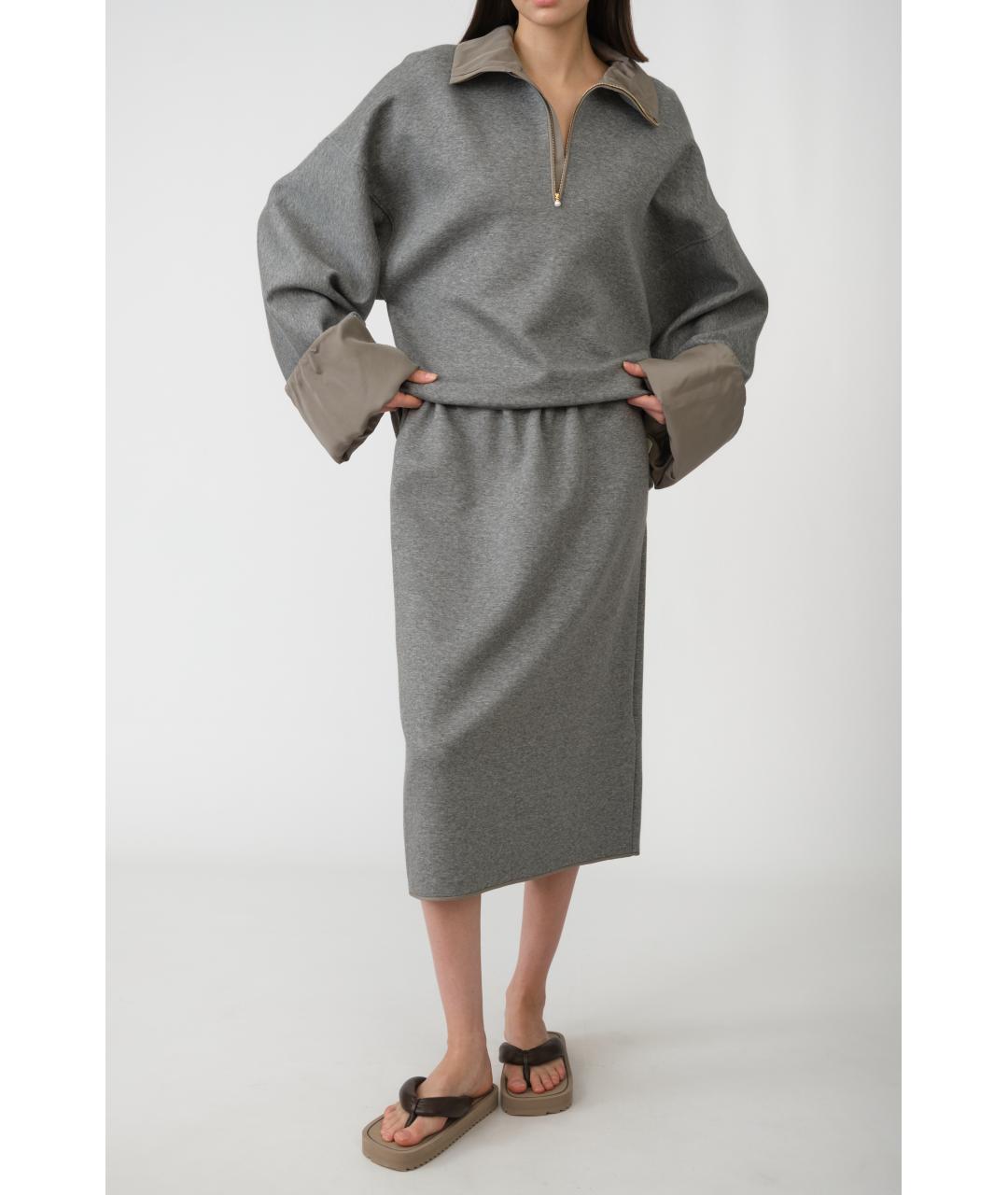 Carven Серый полиамидовый джемпер / свитер, фото 8