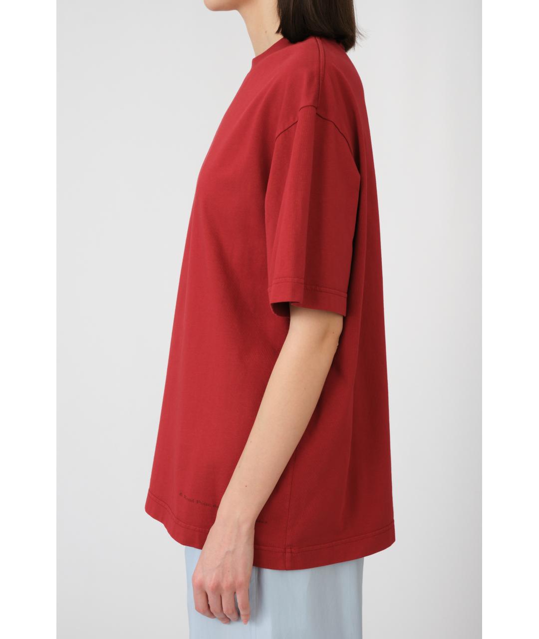 Carven Бордовая хлопковая футболка, фото 3