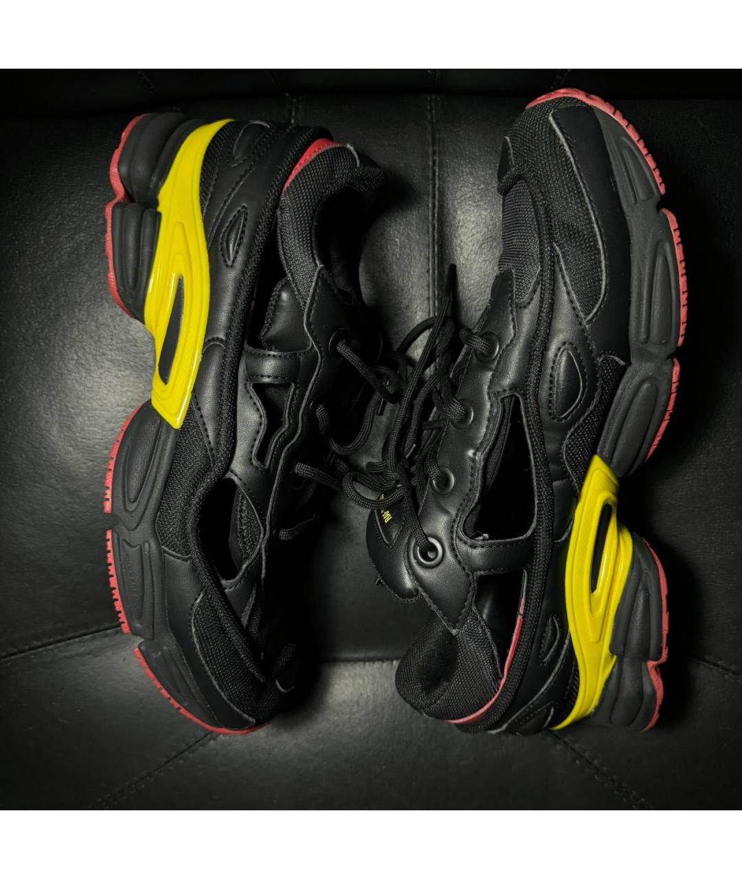 ADIDAS X RAF SIMONS Черные текстильные низкие кроссовки / кеды, фото 4