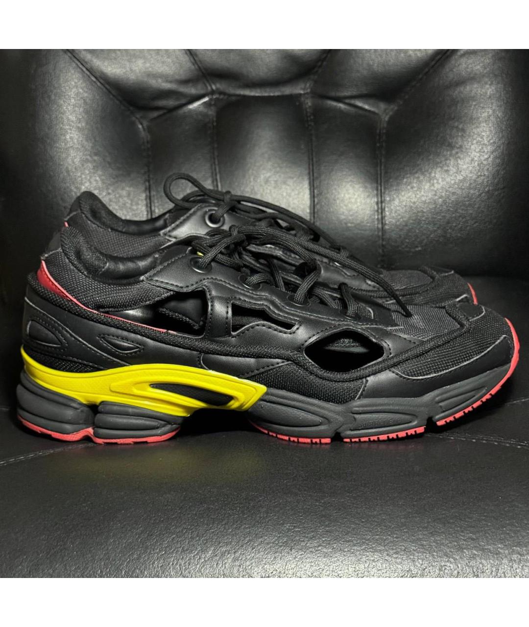 ADIDAS X RAF SIMONS Черные текстильные низкие кроссовки / кеды, фото 9