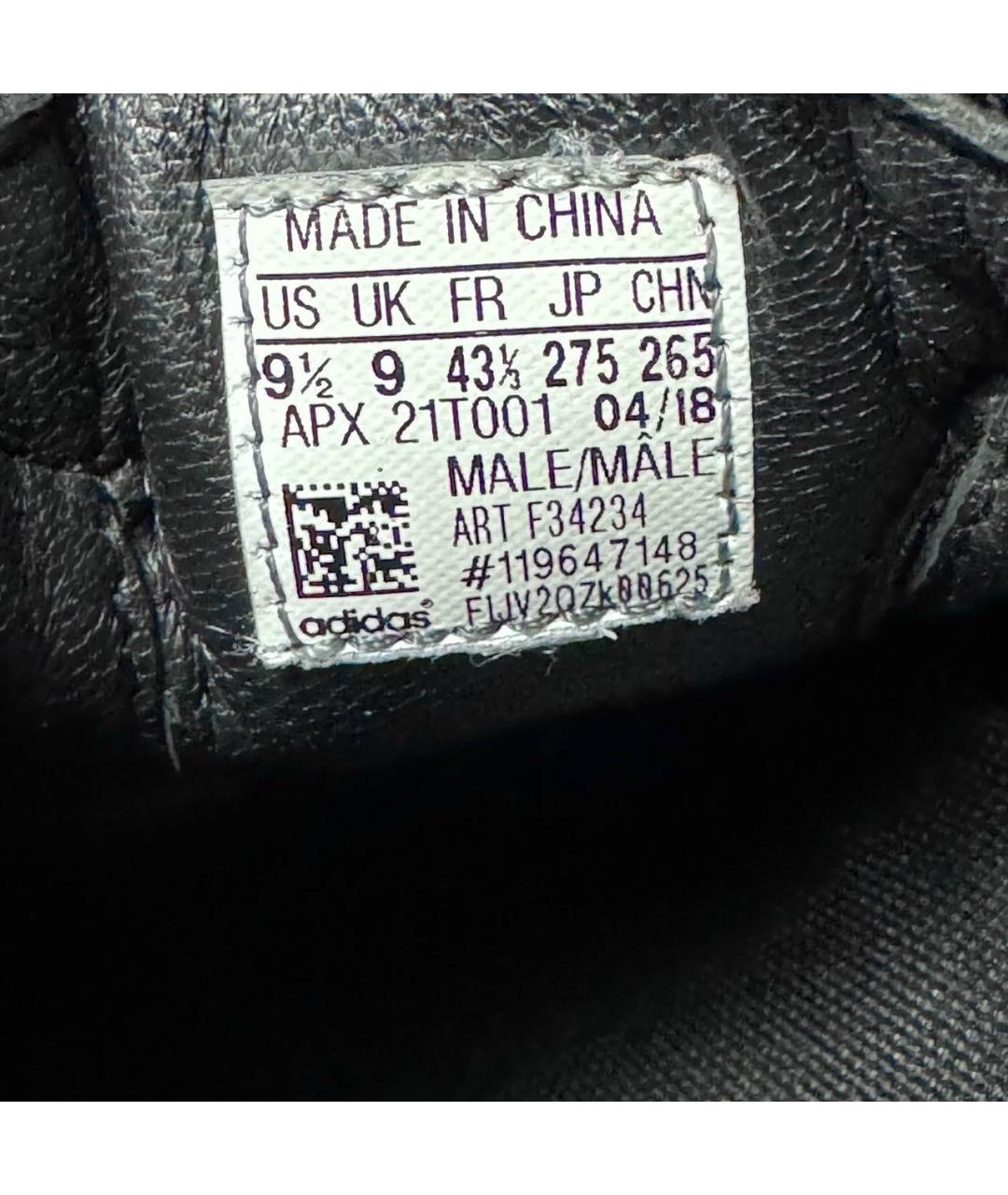 ADIDAS X RAF SIMONS Черные текстильные низкие кроссовки / кеды, фото 6