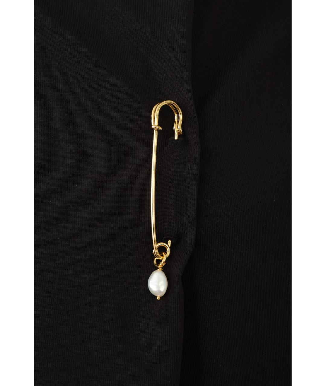 Carven Черная хлопковая футболка, фото 6