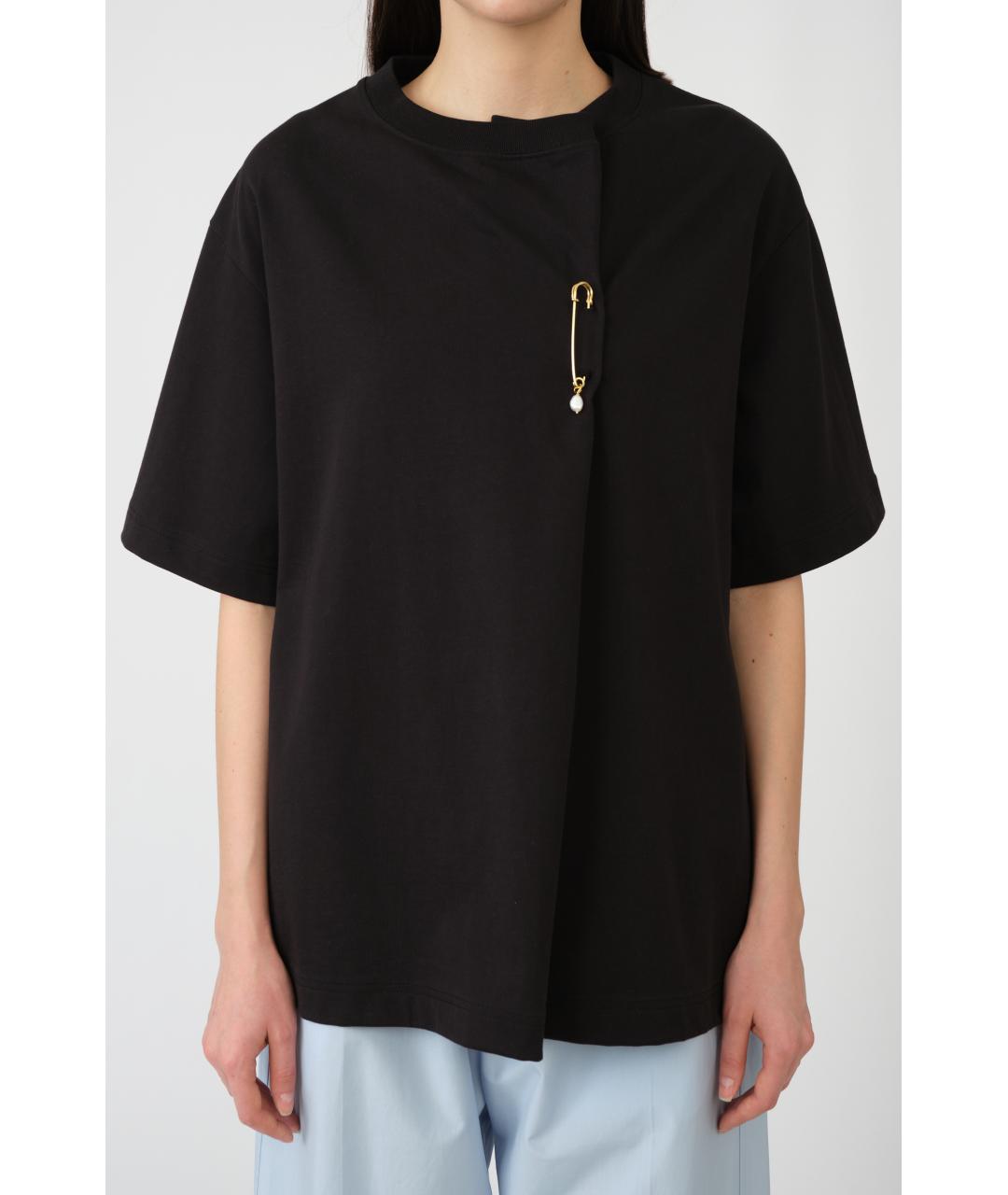 Carven Черная хлопковая футболка, фото 7