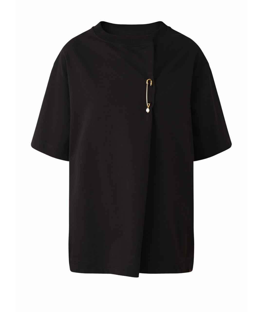 Carven Черная хлопковая футболка, фото 1