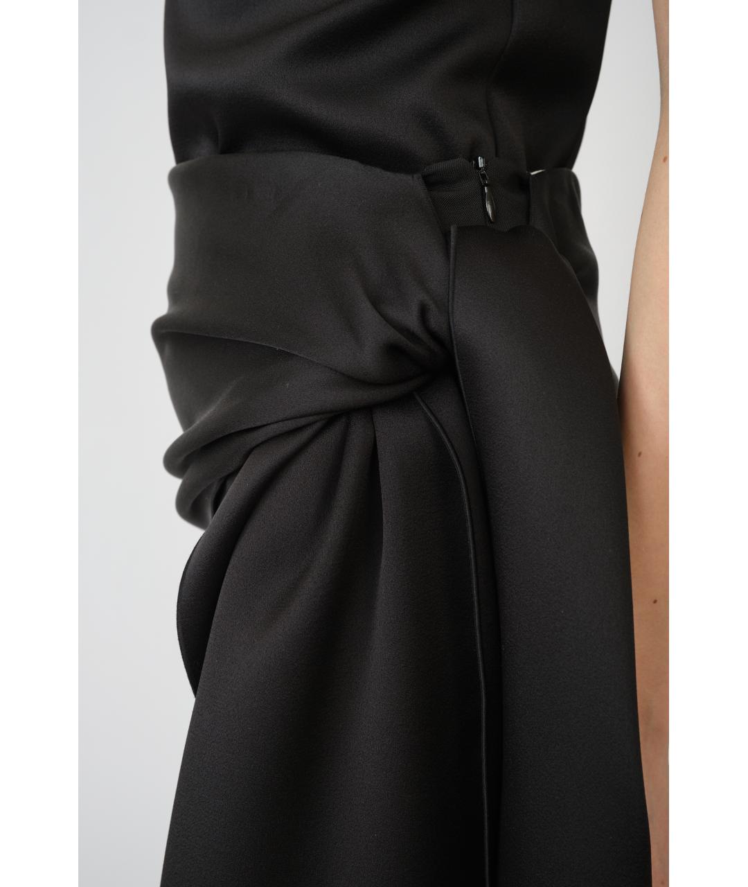 Carven Черная шерстяная юбка миди, фото 4