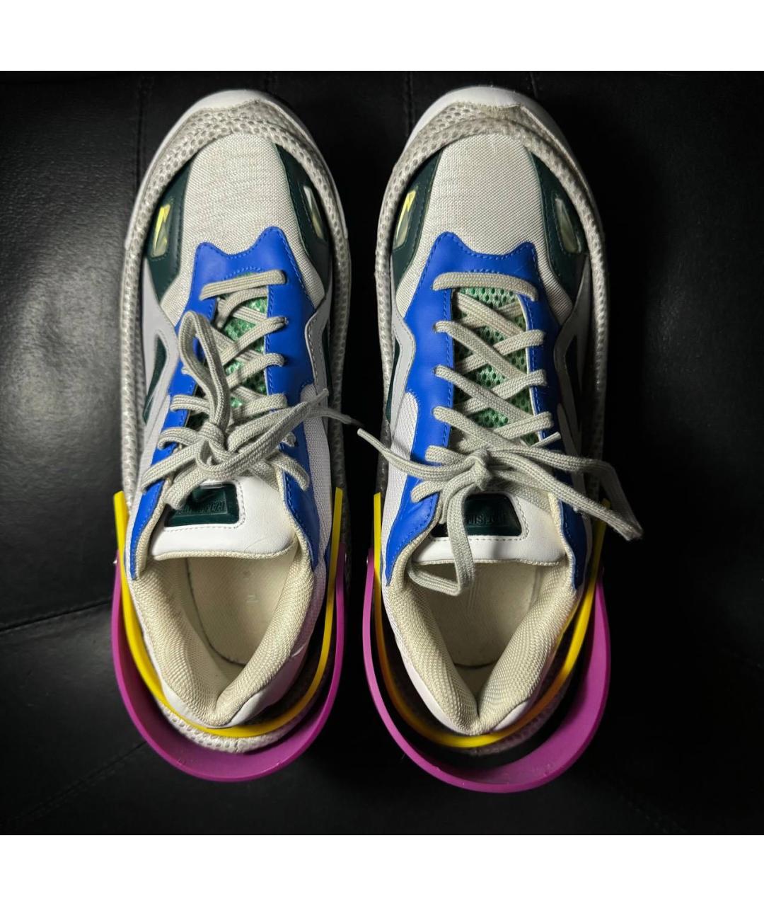 ADIDAS X RAF SIMONS Синие текстильные низкие кроссовки / кеды, фото 7