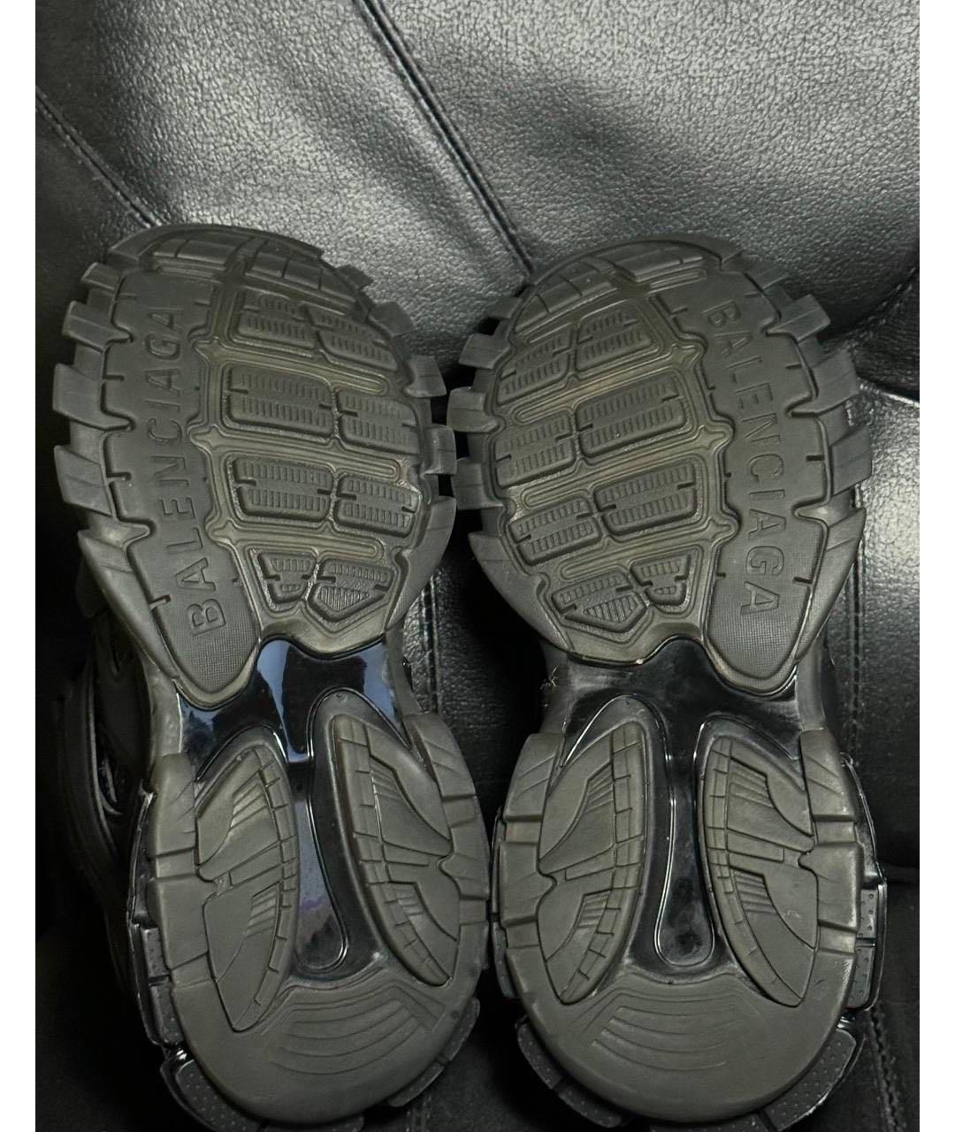 BALENCIAGA Черные текстильные низкие кроссовки / кеды, фото 8
