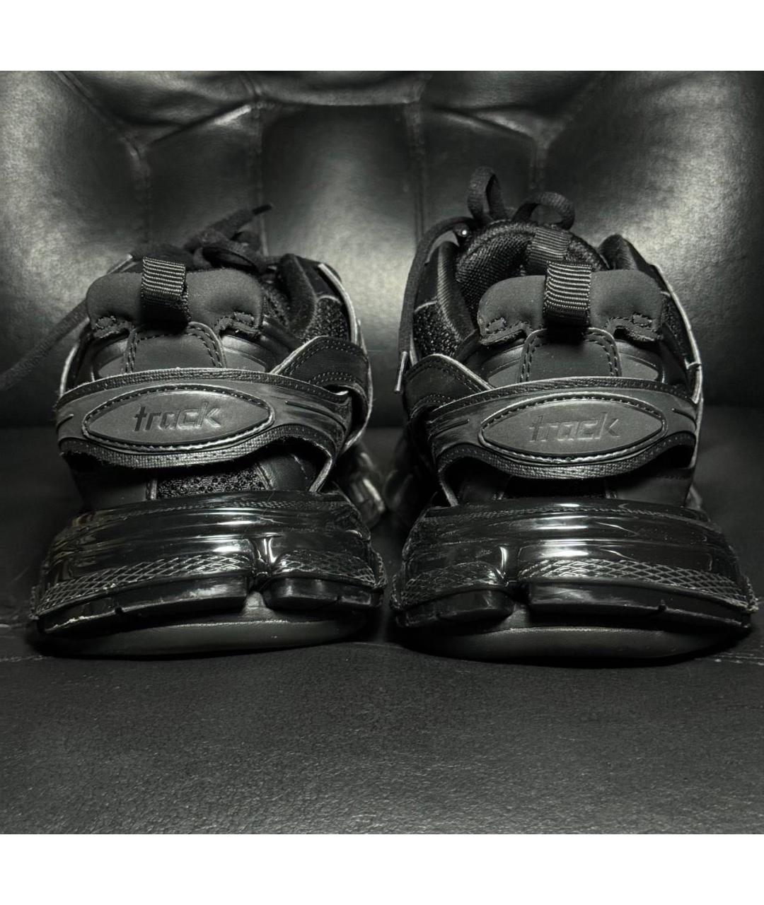 BALENCIAGA Черные текстильные низкие кроссовки / кеды, фото 2