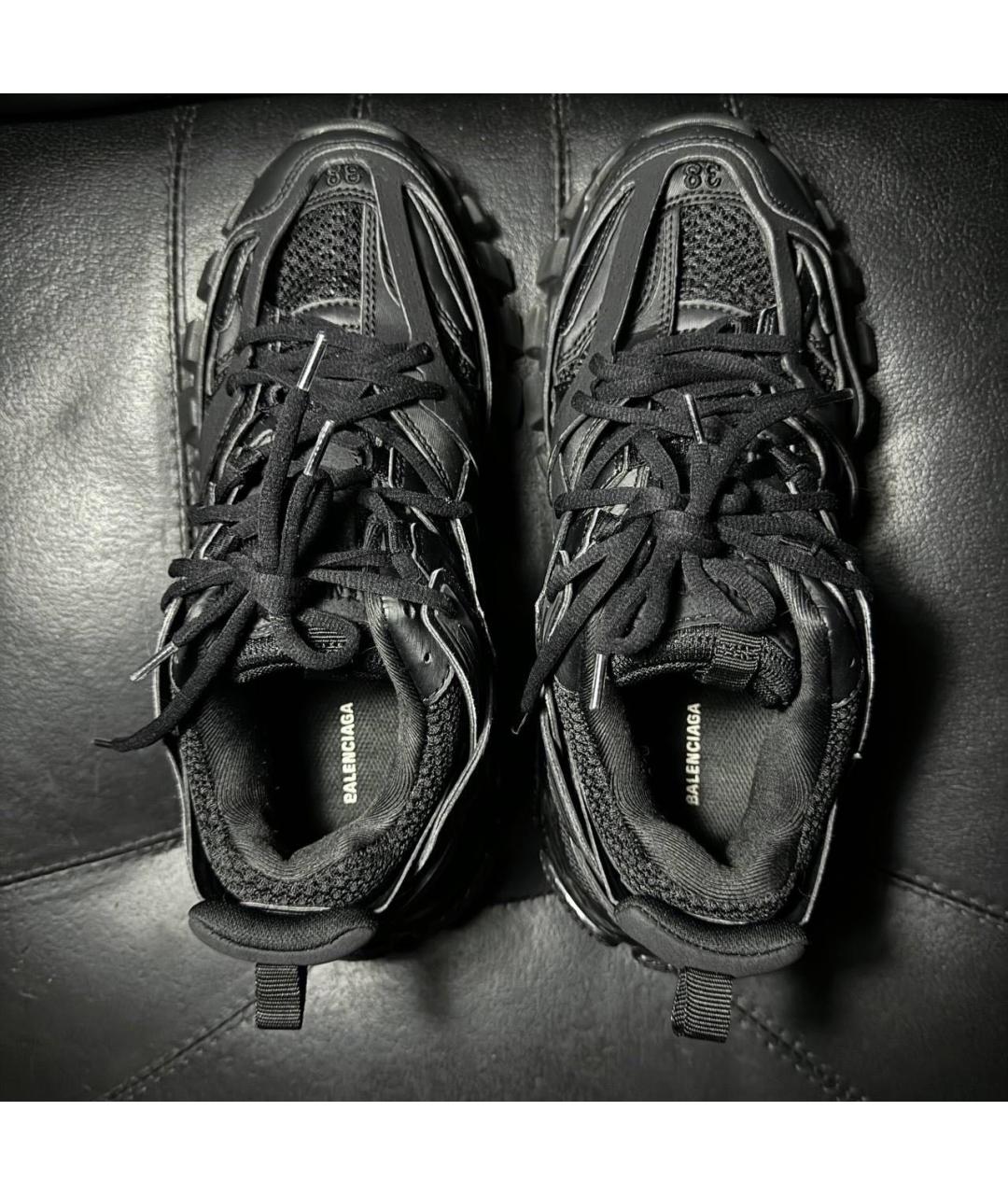 BALENCIAGA Черные текстильные низкие кроссовки / кеды, фото 6