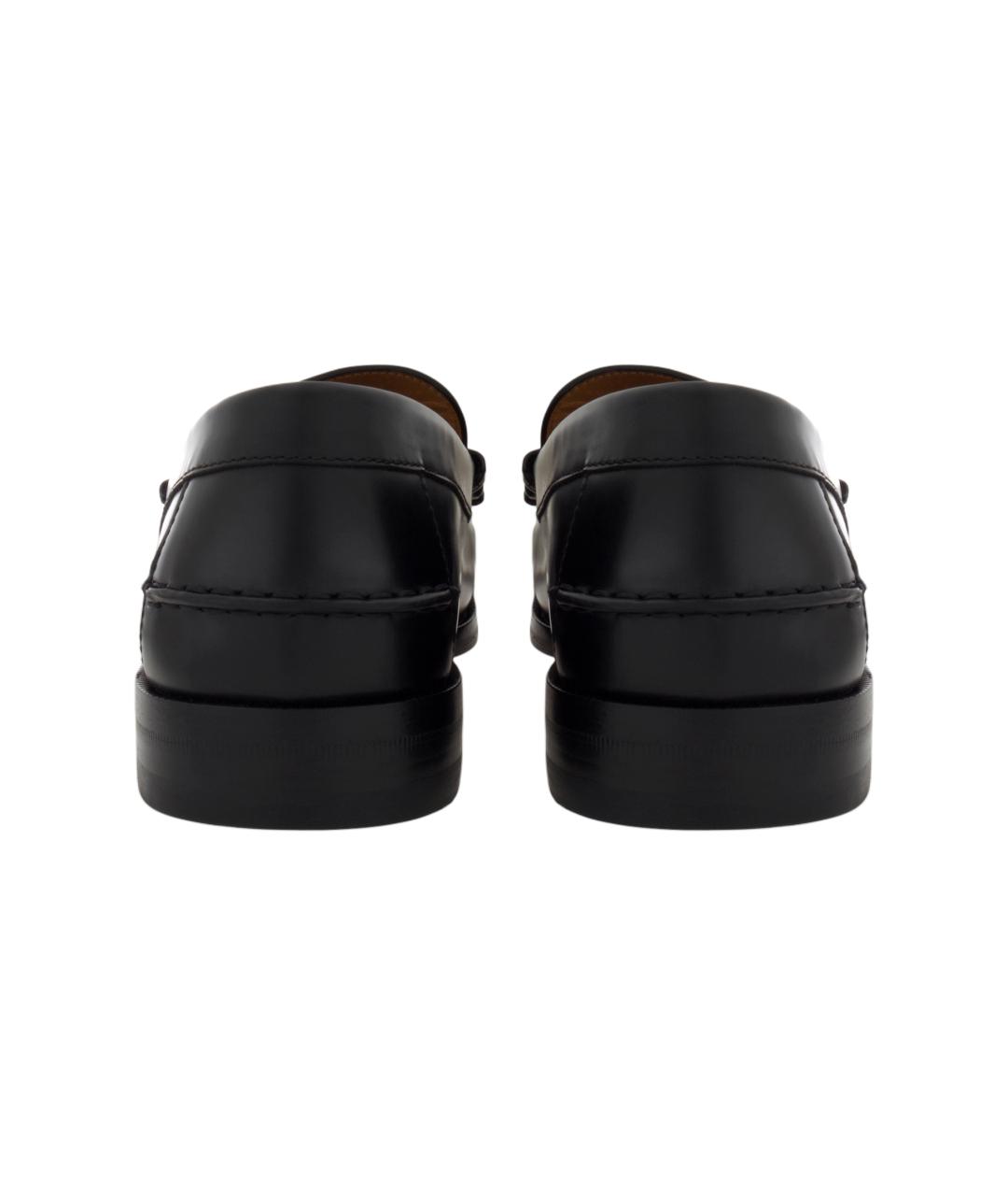 GUCCI Черные кожаные лоферы, фото 5