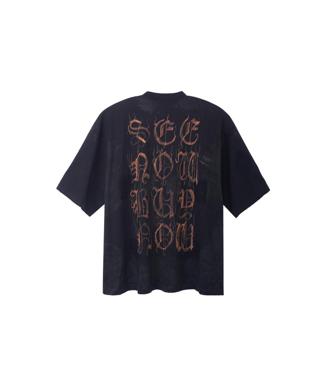 BALENCIAGA Черная футболка, фото 2