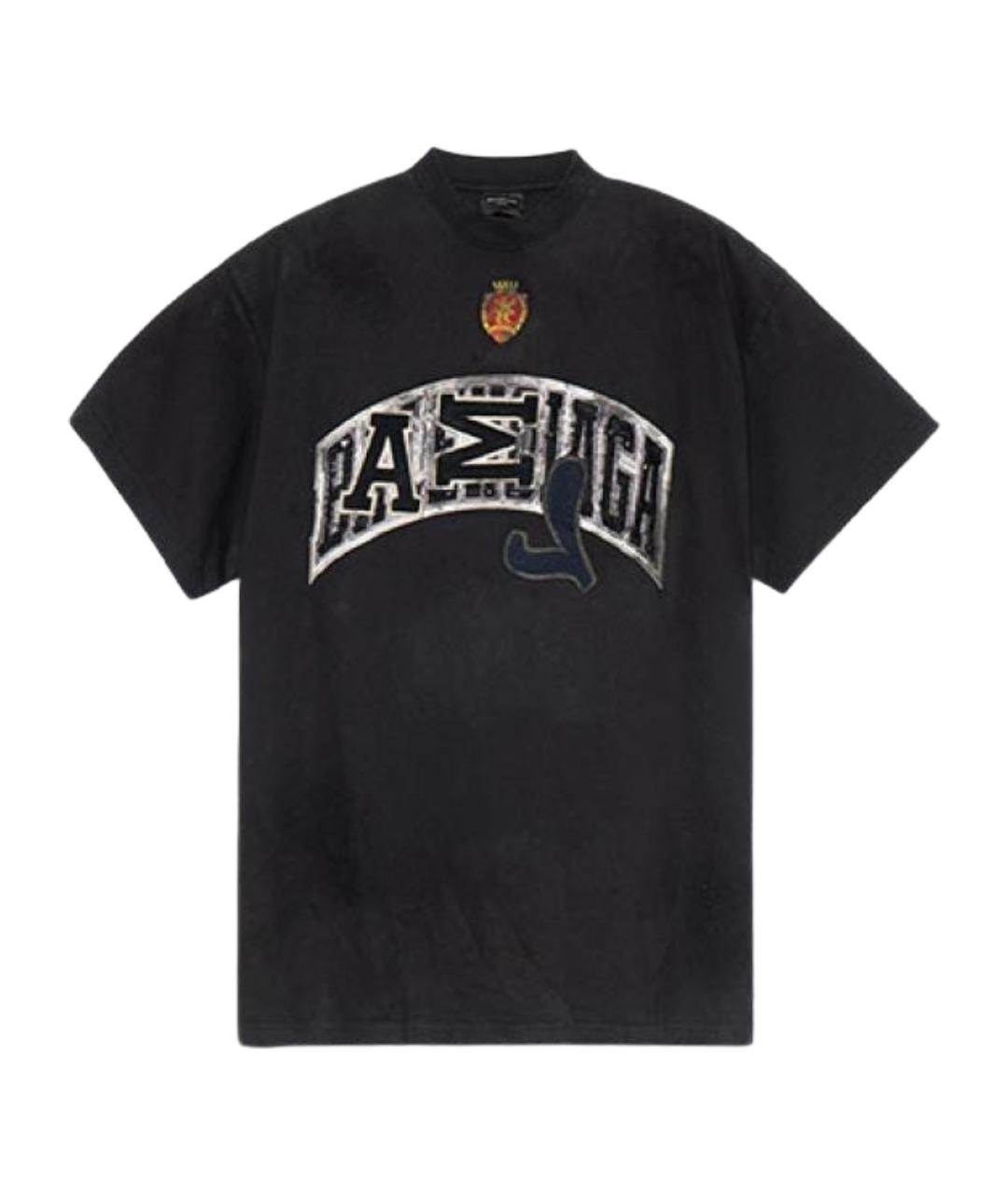 BALENCIAGA Черная футболка, фото 1