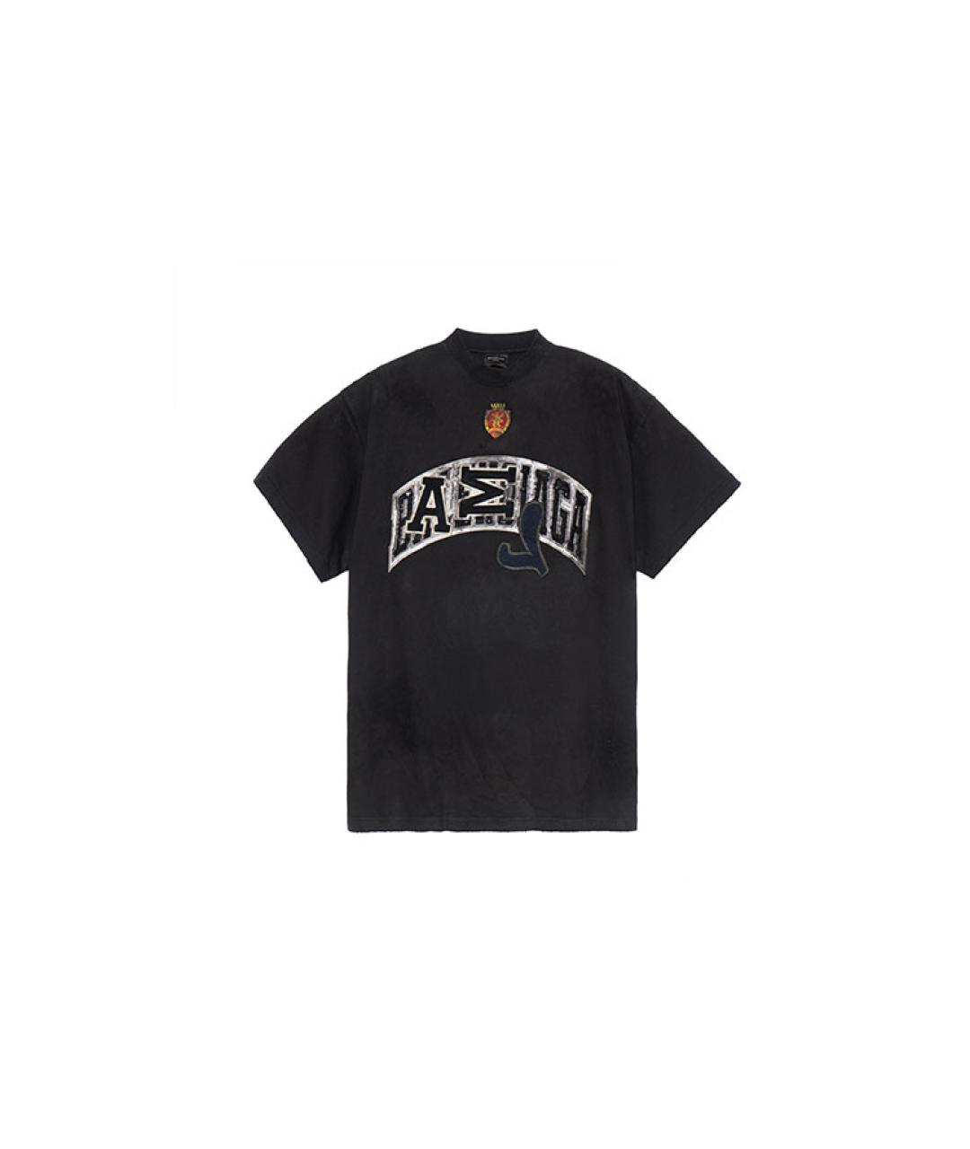 BALENCIAGA Черная футболка, фото 5