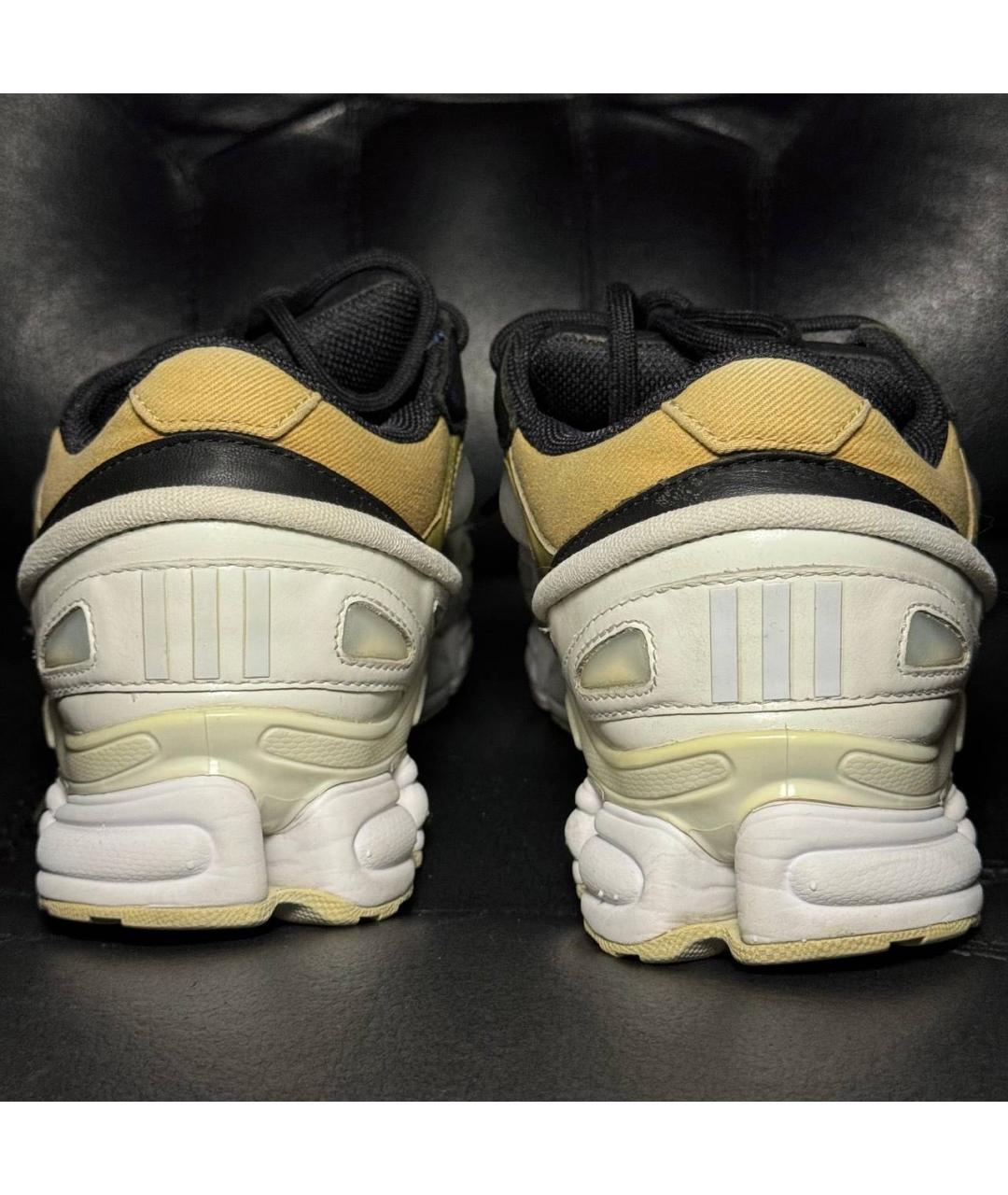 ADIDAS X RAF SIMONS Белые кожаные низкие кроссовки / кеды, фото 2