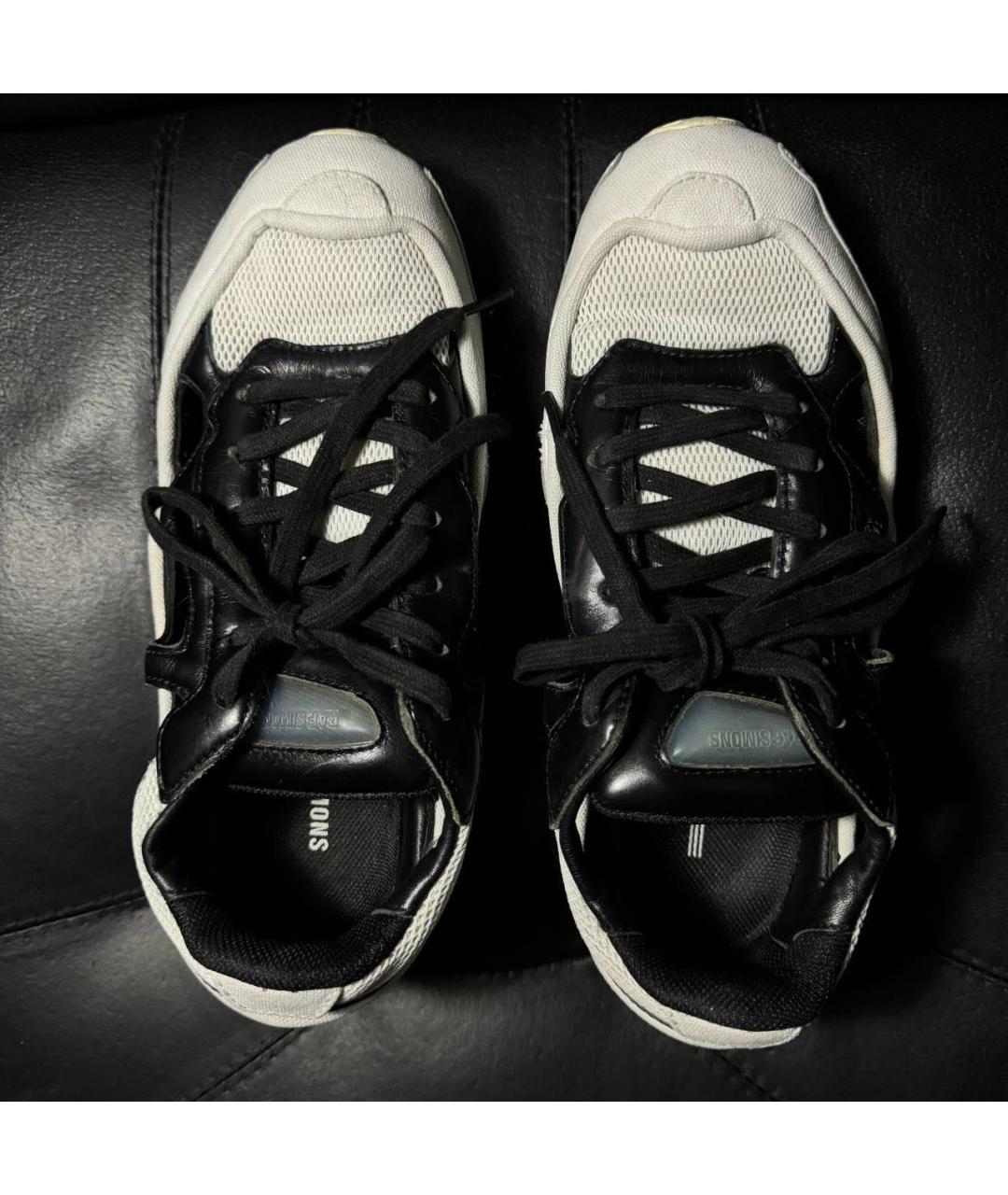 ADIDAS X RAF SIMONS Белые текстильные низкие кроссовки / кеды, фото 2