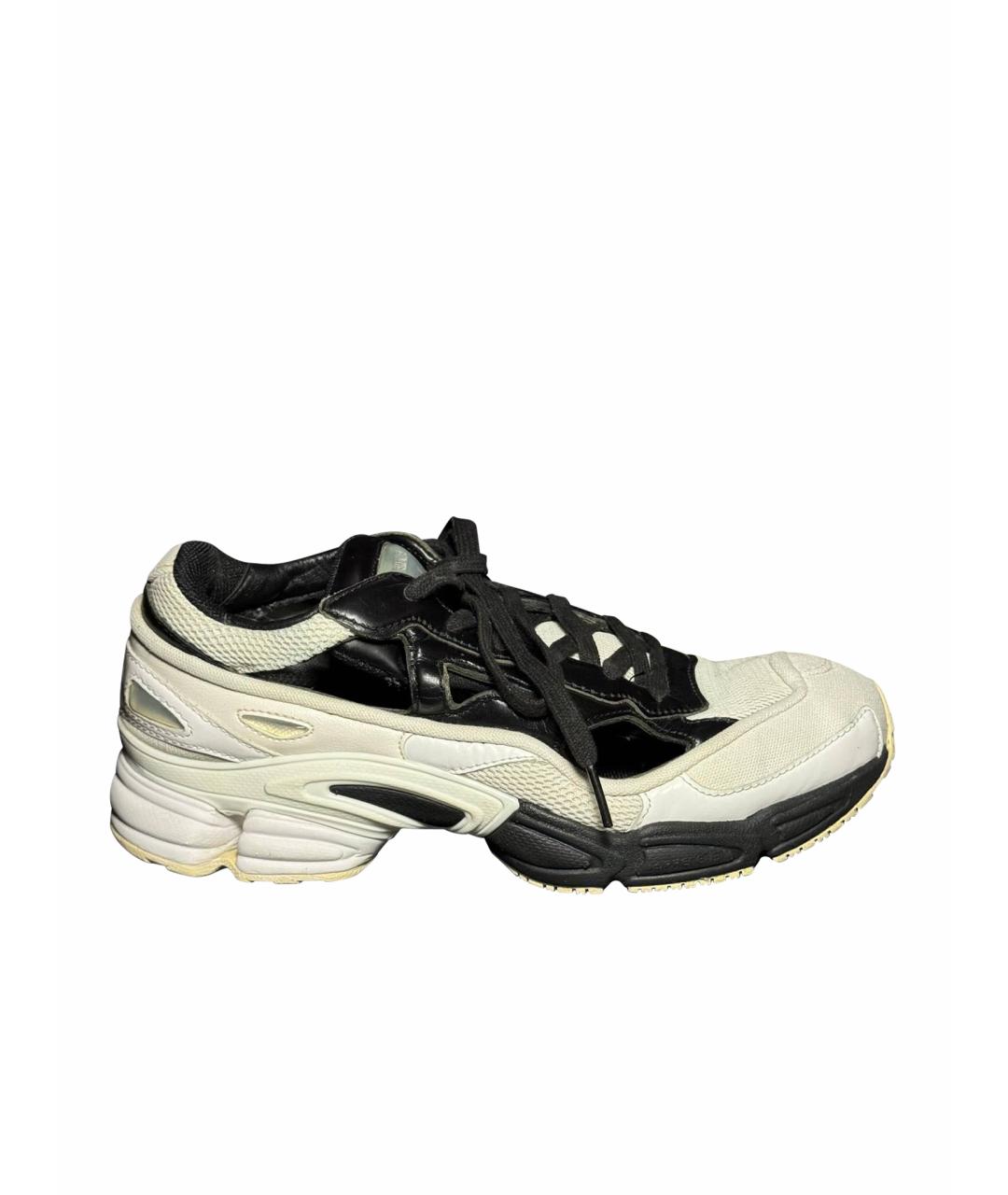 ADIDAS X RAF SIMONS Белые текстильные низкие кроссовки / кеды, фото 1