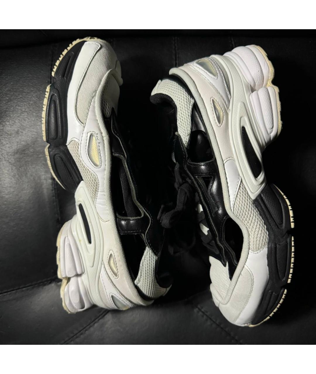 ADIDAS X RAF SIMONS Белые текстильные низкие кроссовки / кеды, фото 6