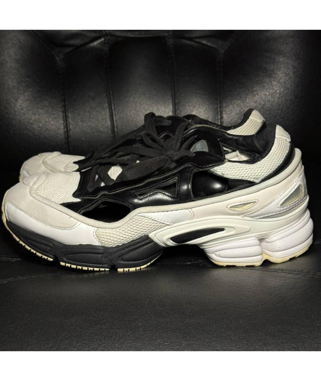 ADIDAS X RAF SIMONS Белые текстильные низкие кроссовки / кеды, фото 5