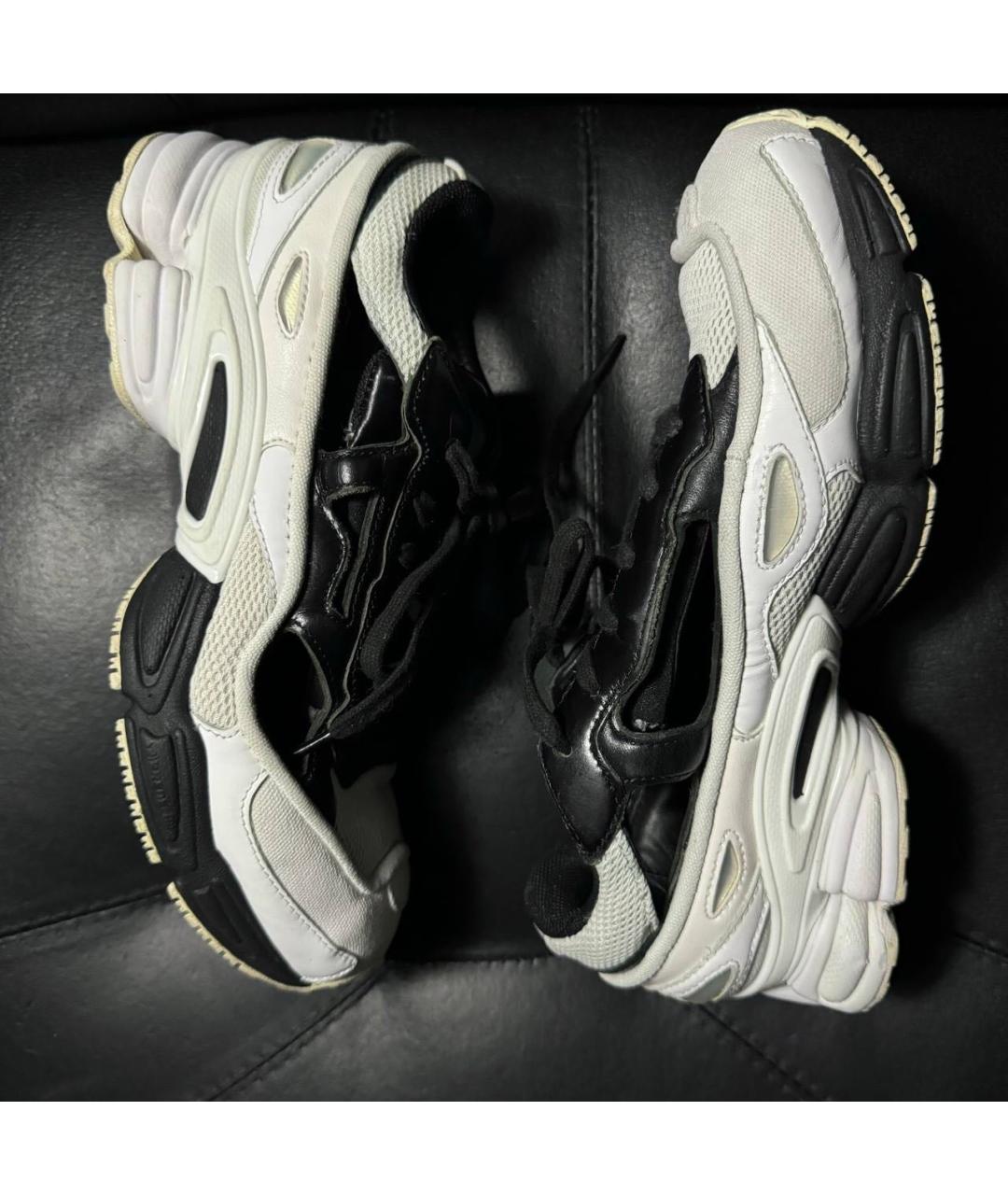 ADIDAS X RAF SIMONS Белые текстильные низкие кроссовки / кеды, фото 4