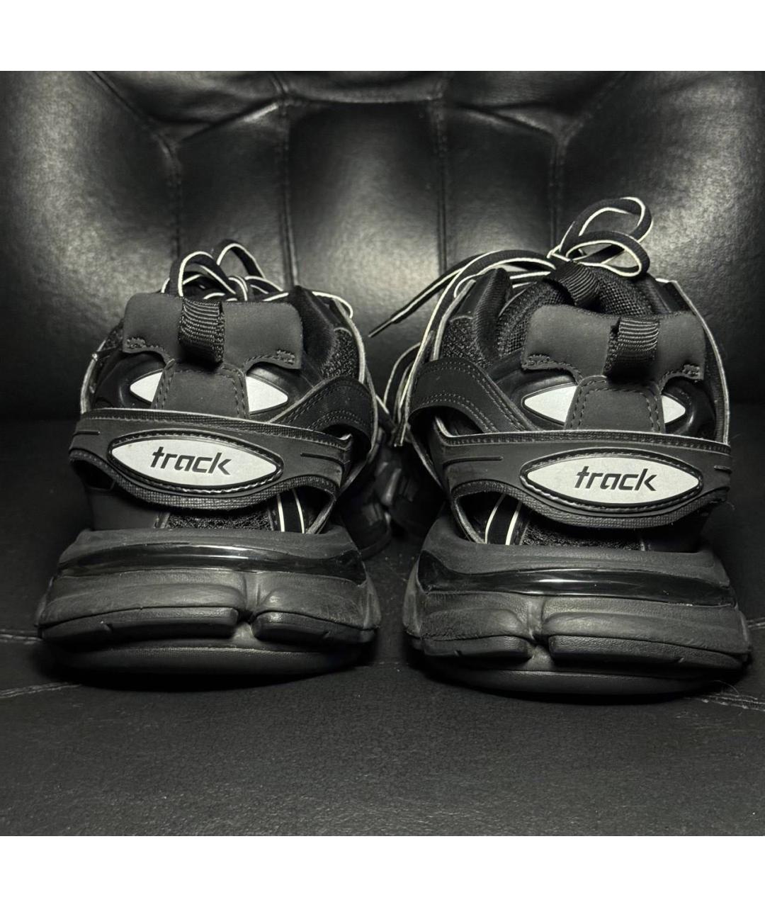 BALENCIAGA Черные текстильные низкие кроссовки / кеды, фото 2