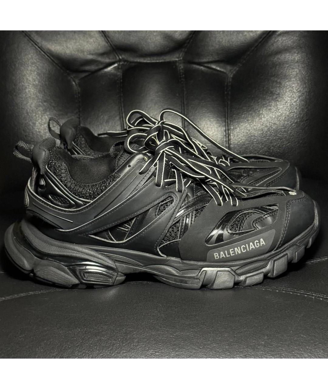 BALENCIAGA Черные текстильные низкие кроссовки / кеды, фото 9