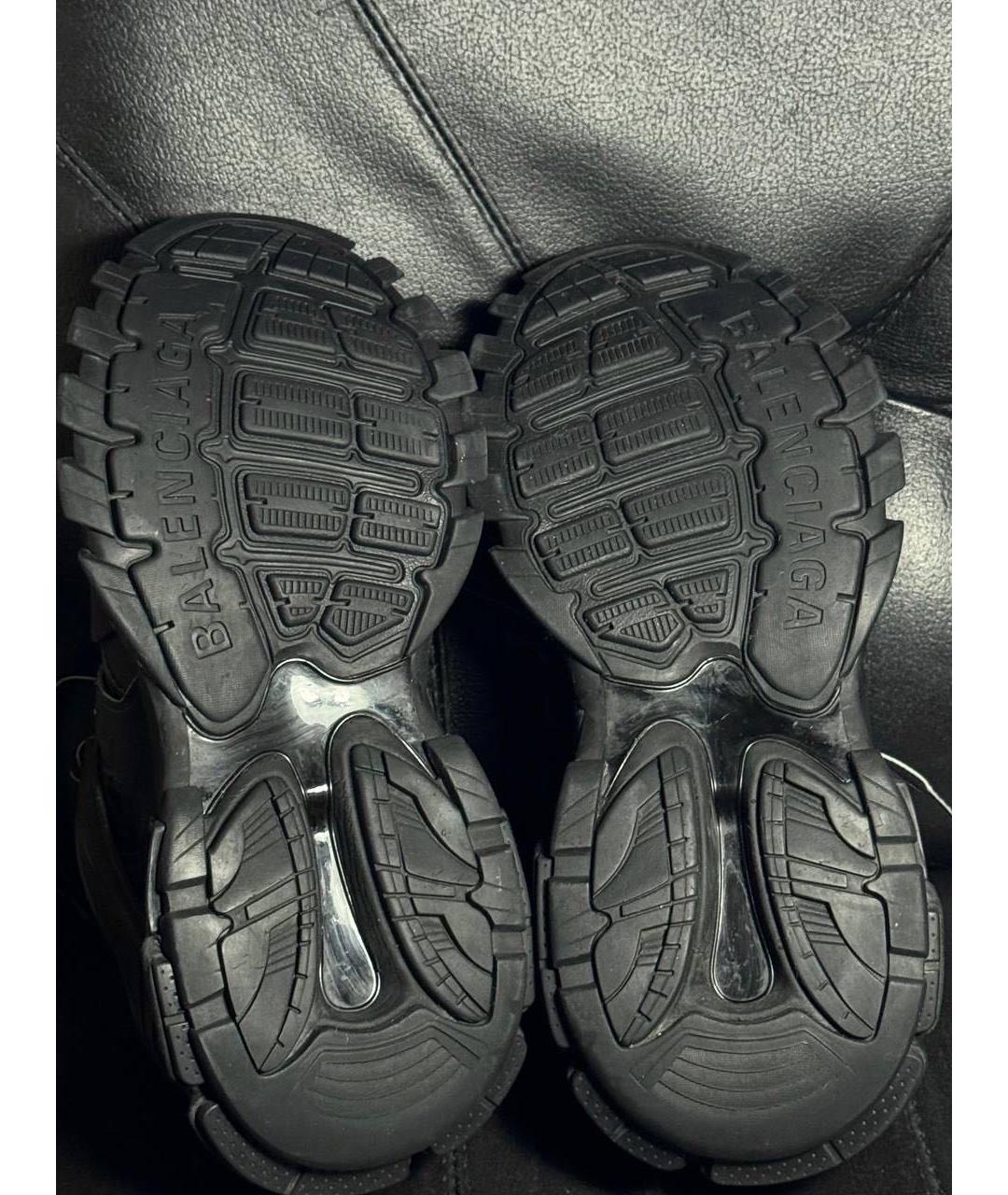BALENCIAGA Черные текстильные низкие кроссовки / кеды, фото 8