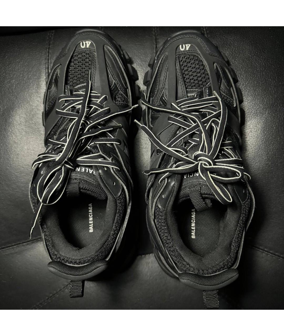 BALENCIAGA Черные текстильные кроссовки, фото 4