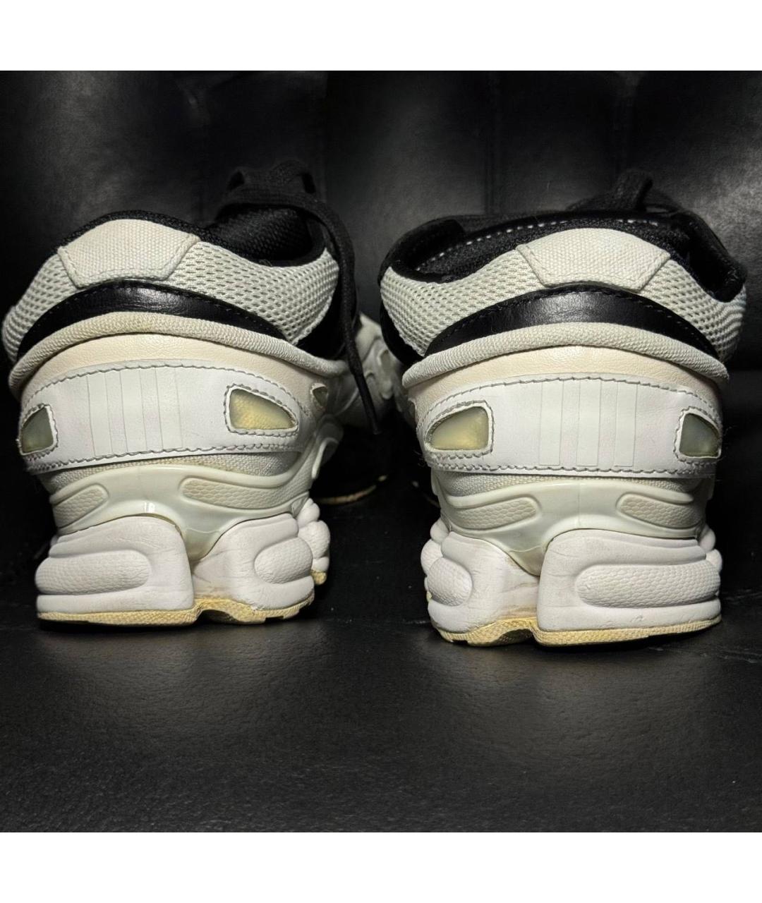 ADIDAS X RAF SIMONS Белые текстильные низкие кроссовки / кеды, фото 2