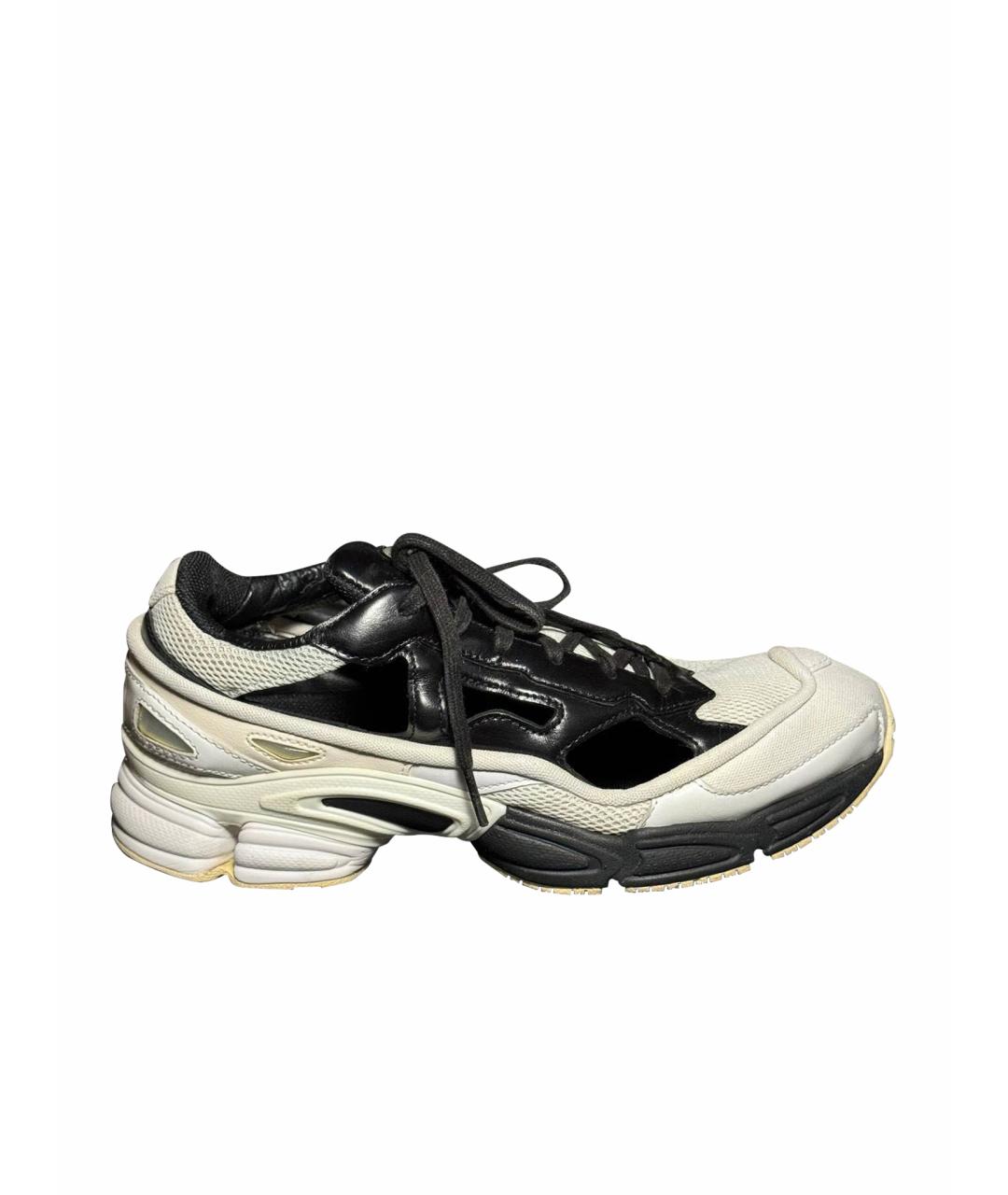 ADIDAS X RAF SIMONS Белые текстильные низкие кроссовки / кеды, фото 1