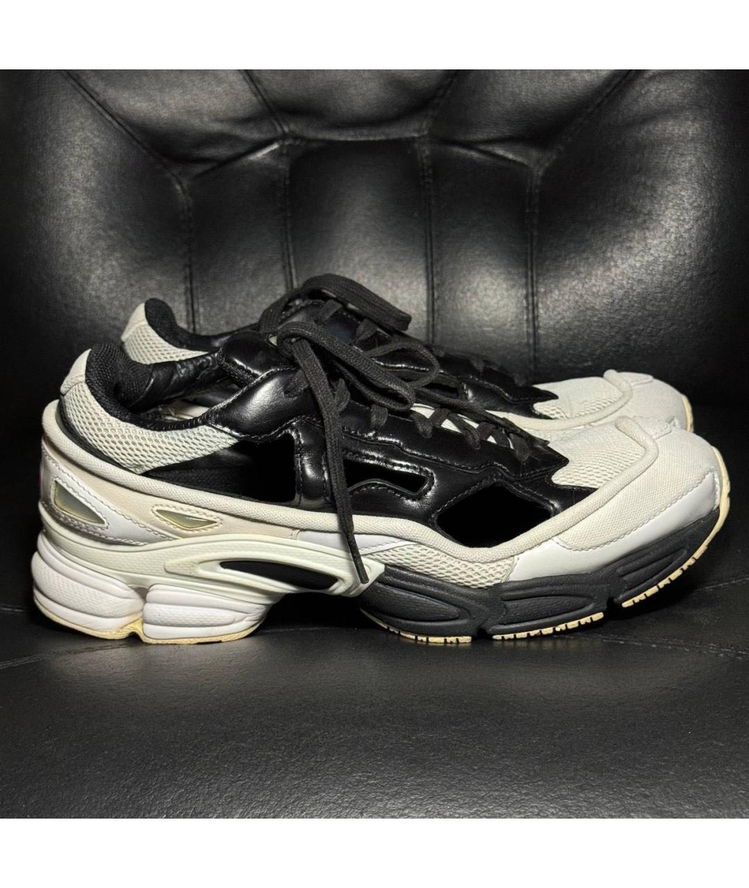 ADIDAS X RAF SIMONS Белые текстильные низкие кроссовки / кеды, фото 9