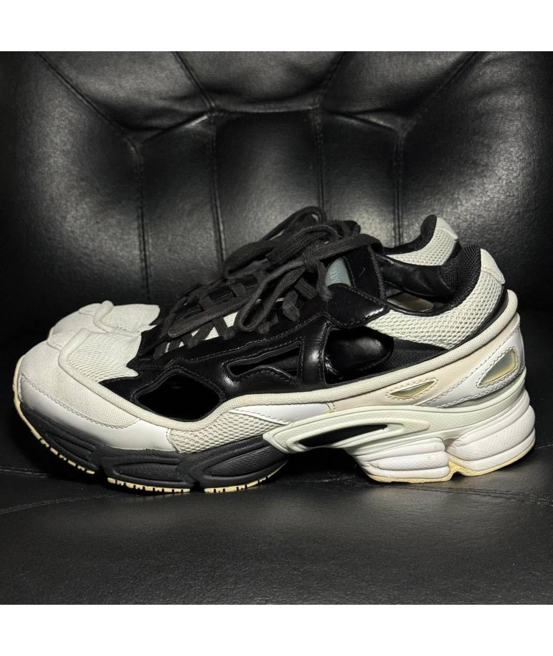 ADIDAS X RAF SIMONS Белые текстильные низкие кроссовки / кеды, фото 8