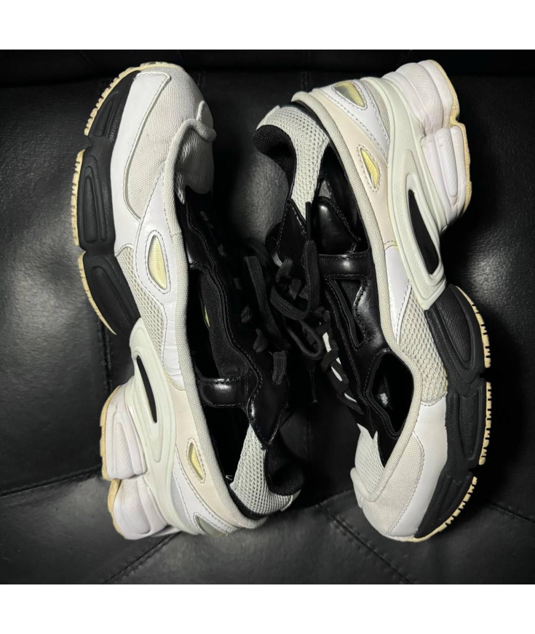 ADIDAS X RAF SIMONS Белые текстильные низкие кроссовки / кеды, фото 4