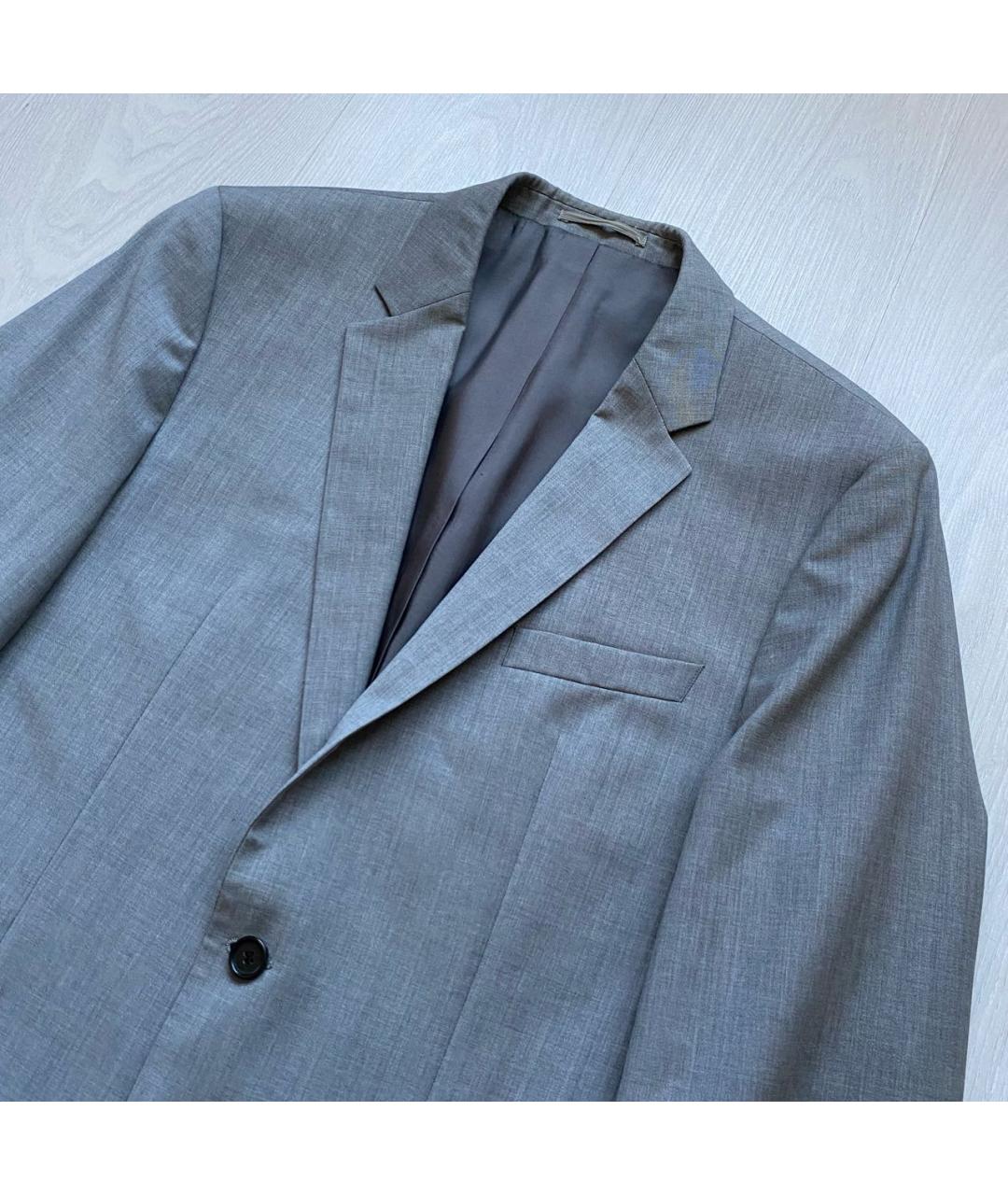HUGO BOSS Серый шерстяной пиджак, фото 2