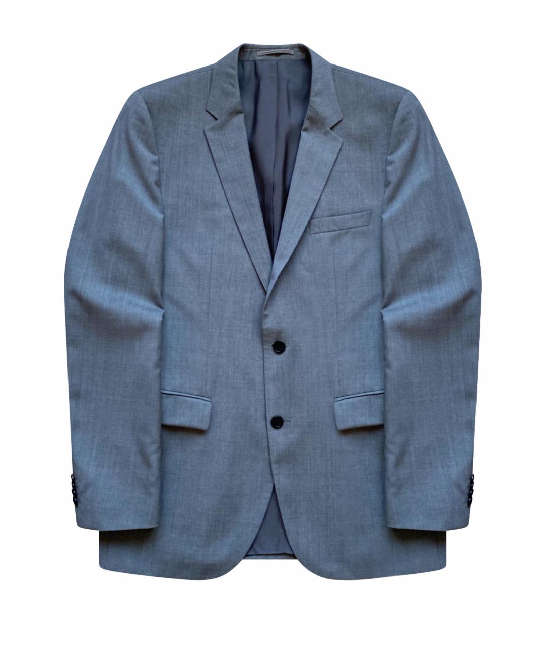 HUGO BOSS Серый шерстяной пиджак, фото 1