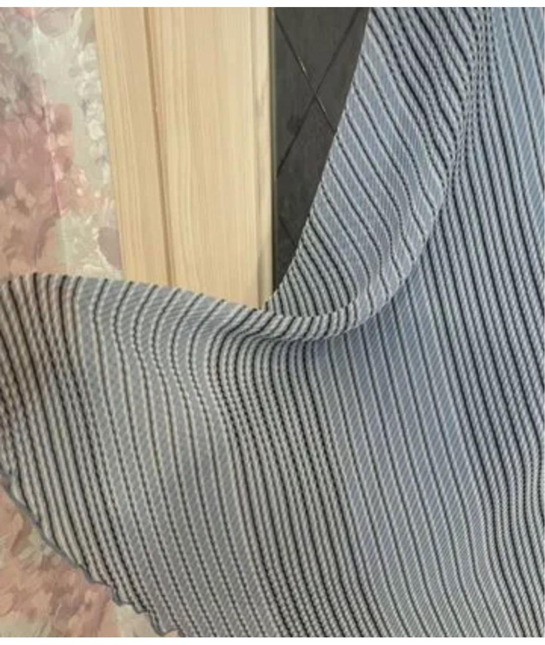 GANNI Голубая полиэстеровая юбка миди, фото 4