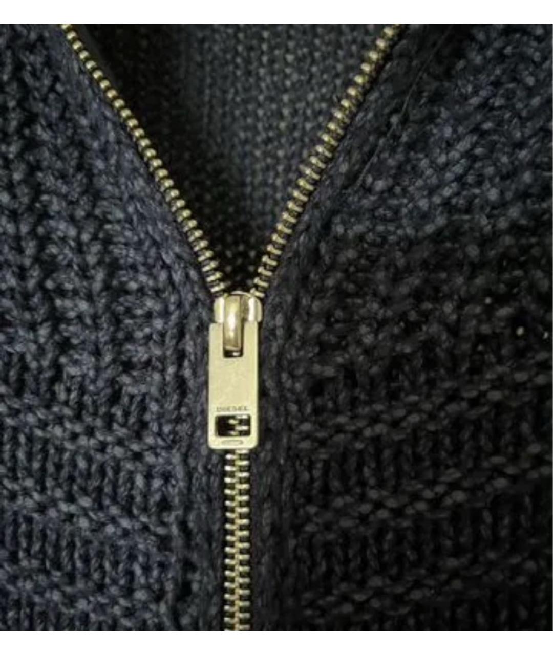 DIESEL Темно-синий хлопковый кардиган, фото 5