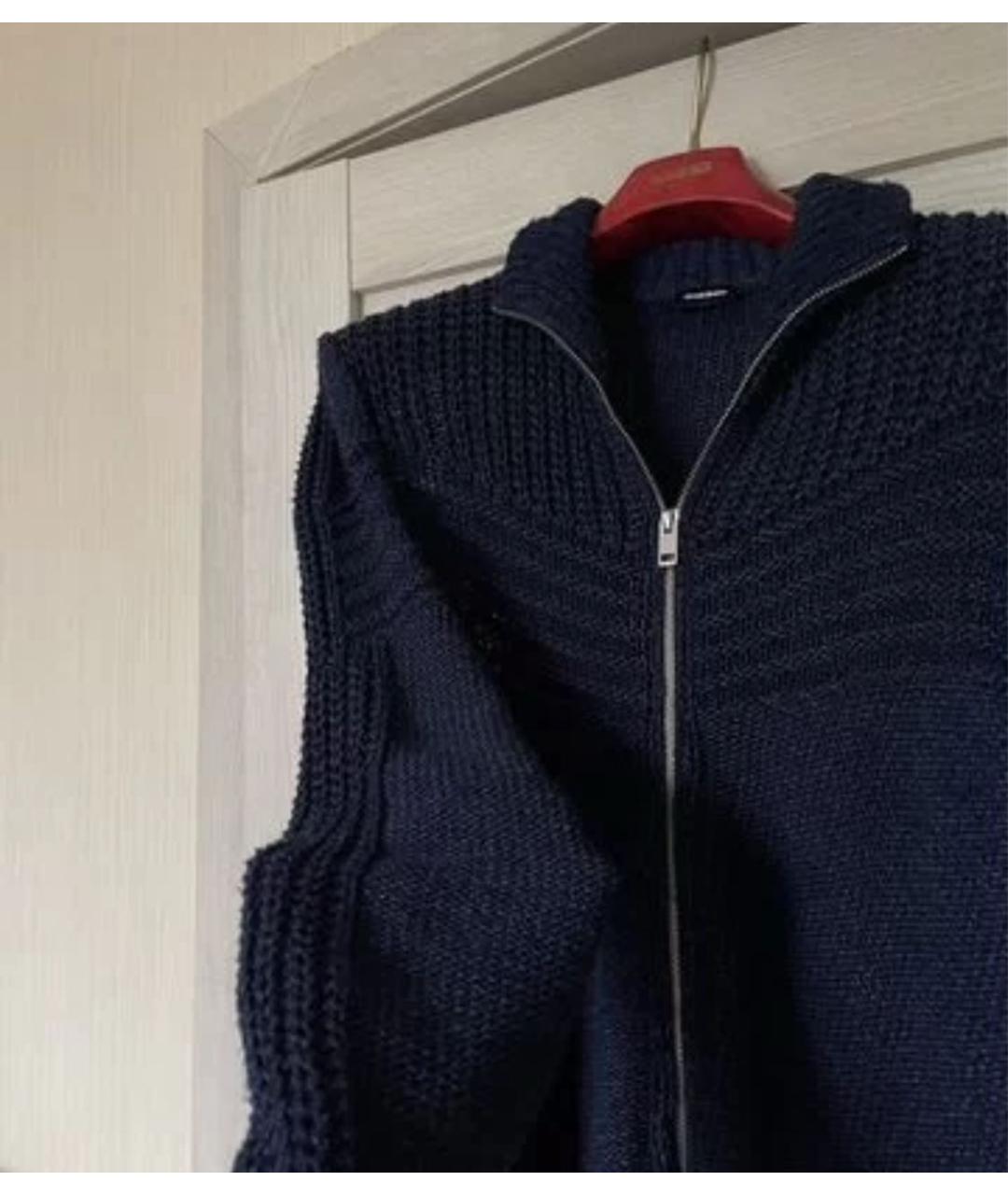 DIESEL Темно-синий хлопковый кардиган, фото 6