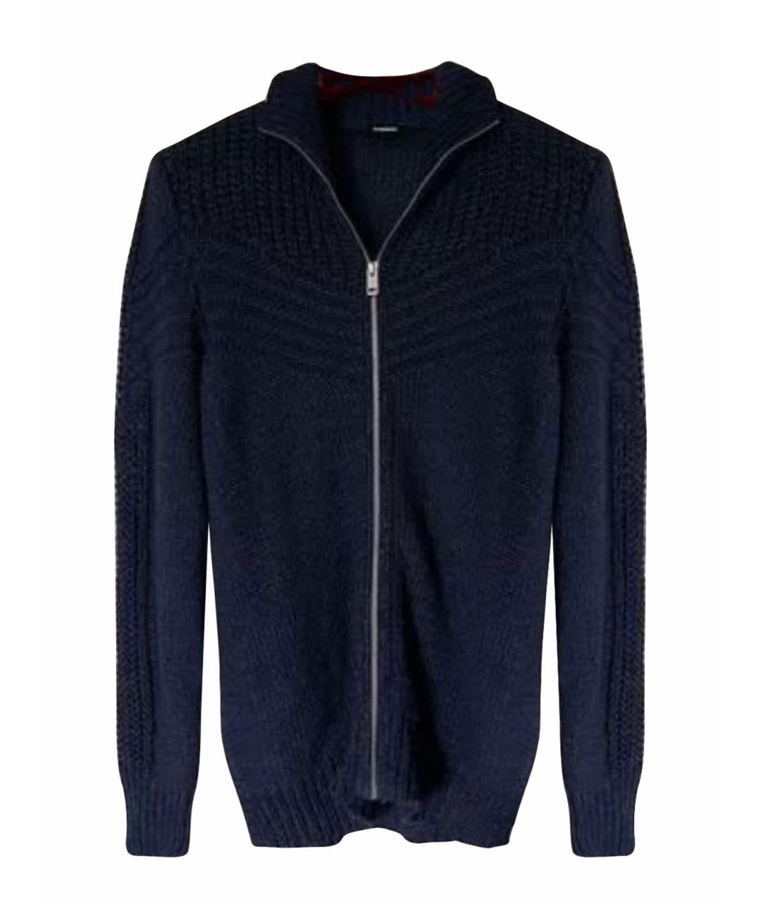 DIESEL Темно-синий хлопковый кардиган, фото 1