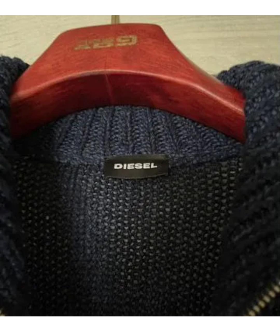 DIESEL Темно-синий хлопковый кардиган, фото 4