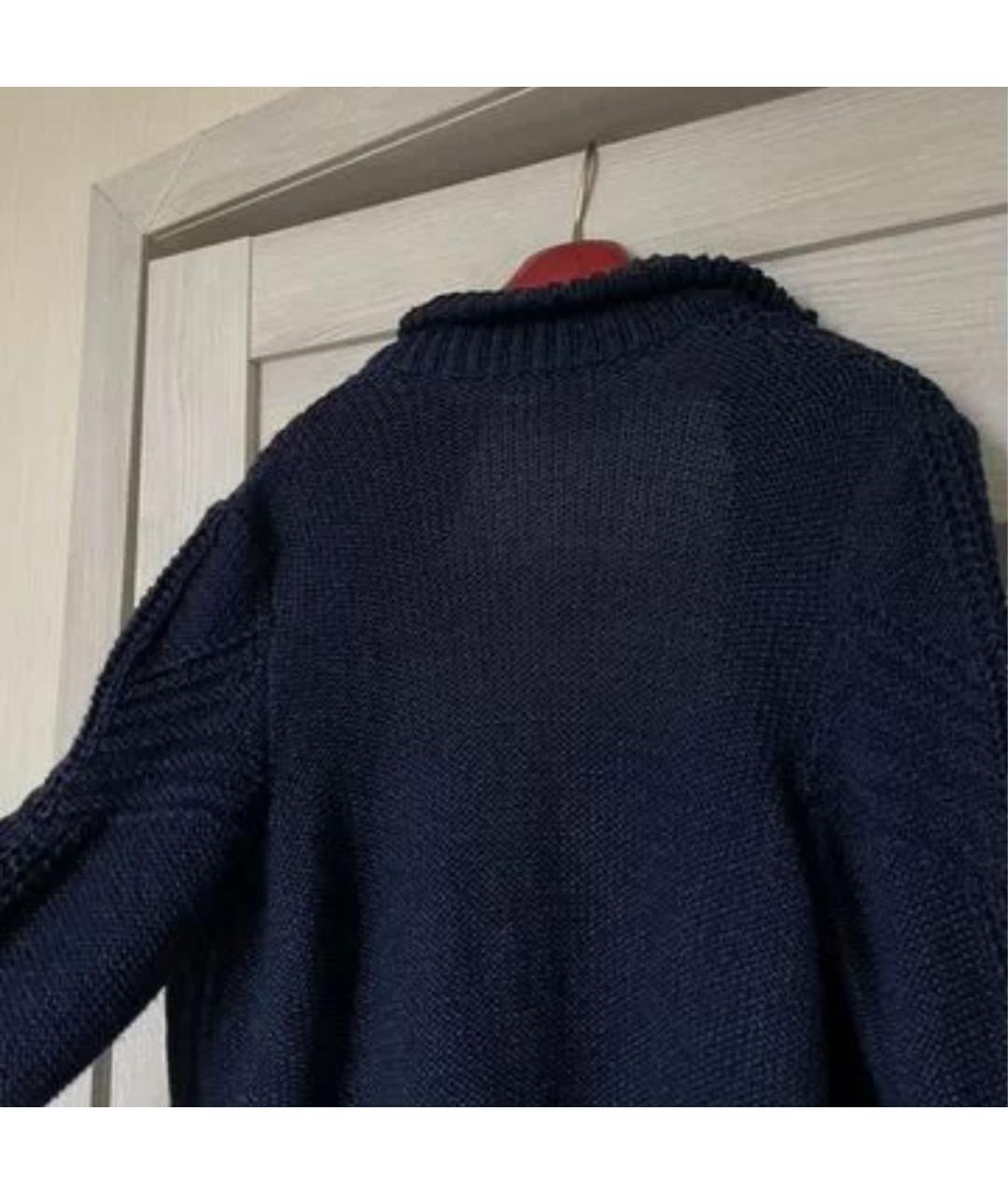 DIESEL Темно-синий хлопковый кардиган, фото 2