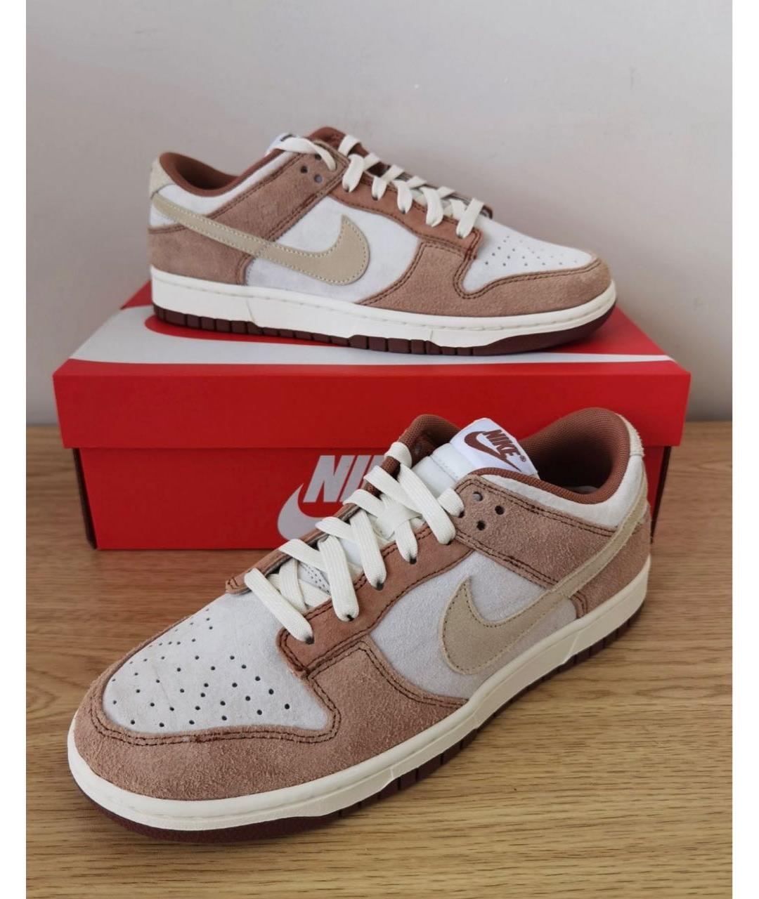 NIKE Коричневые замшевые кроссовки, фото 2