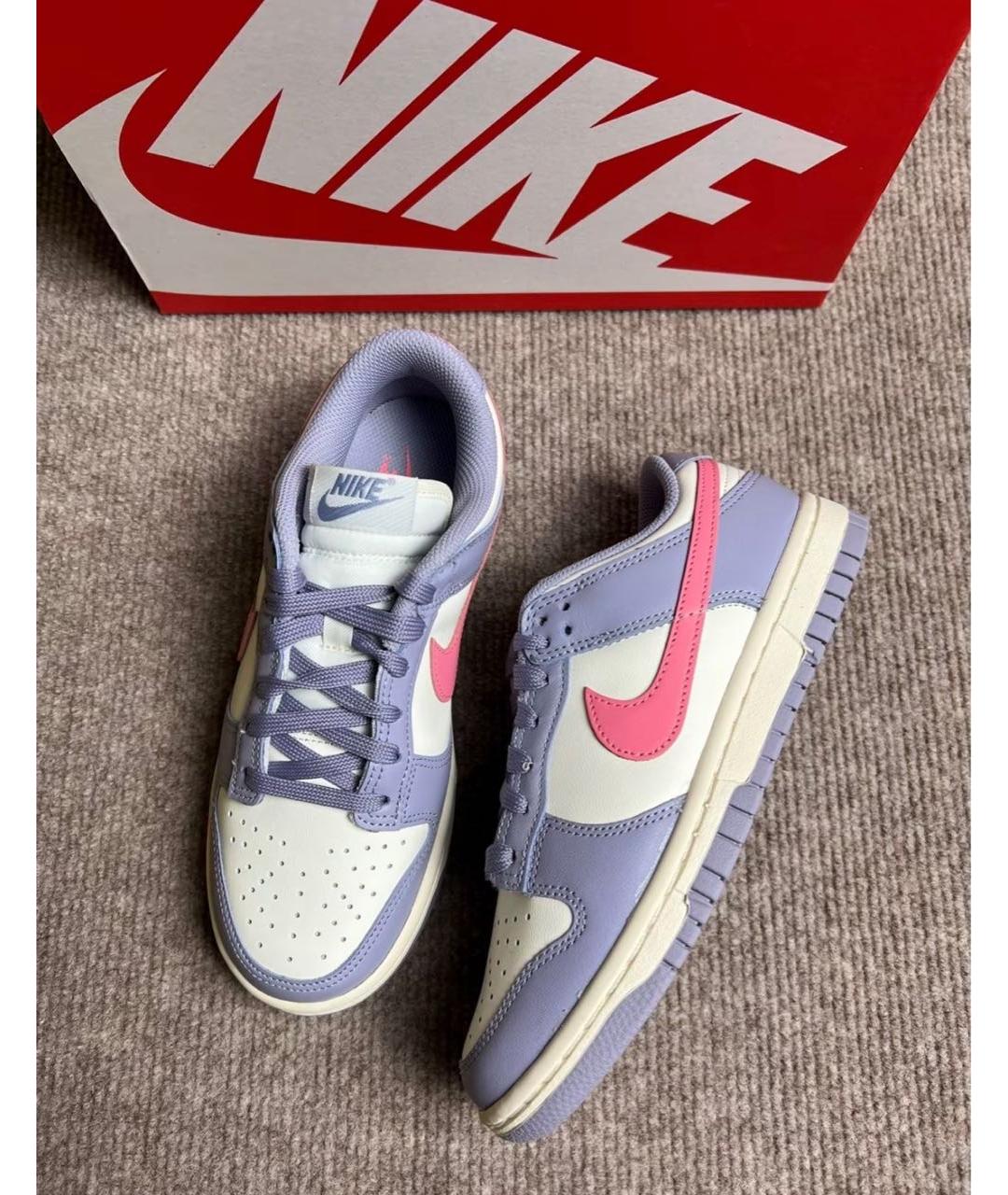 NIKE Фиолетовые кожаные кроссовки, фото 2