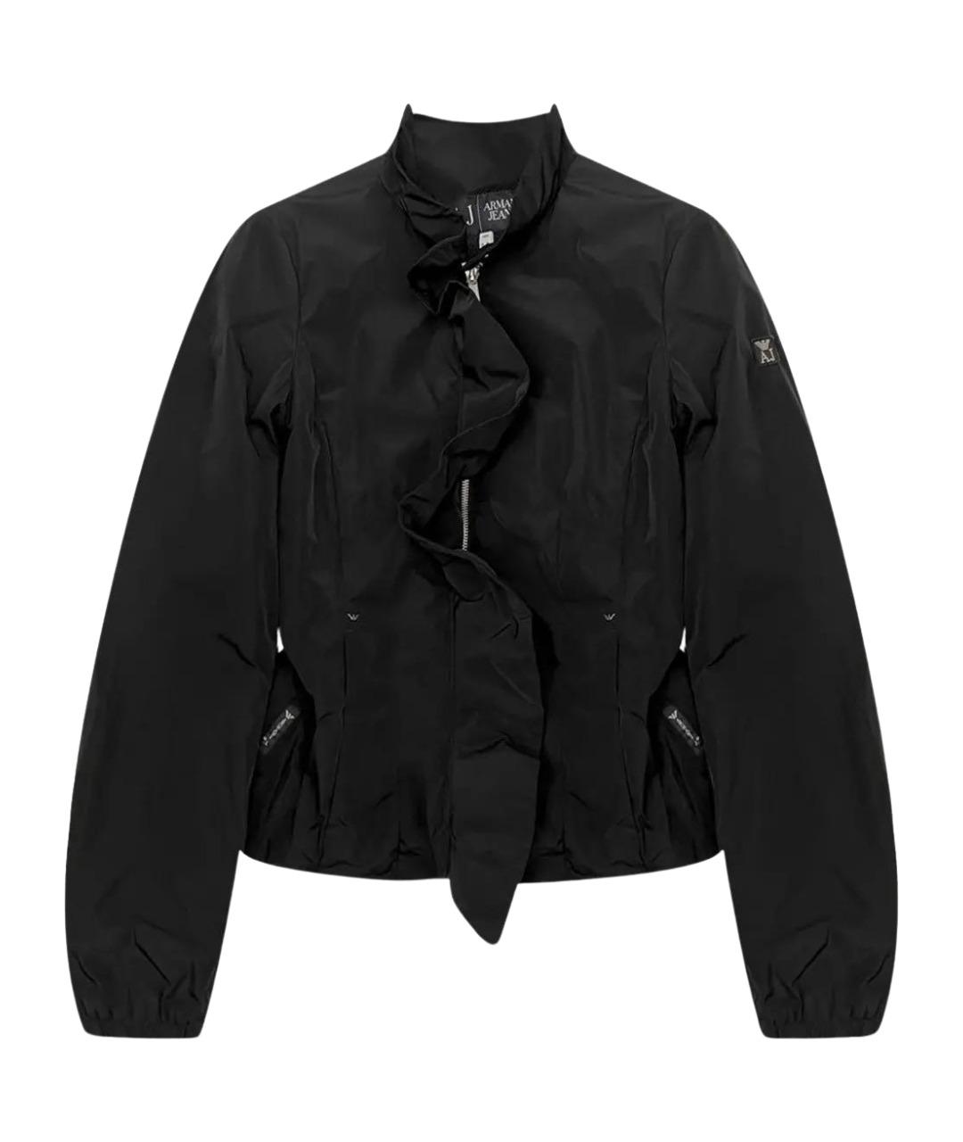 ARMANI JEANS Черная полиэстеровая куртка, фото 1