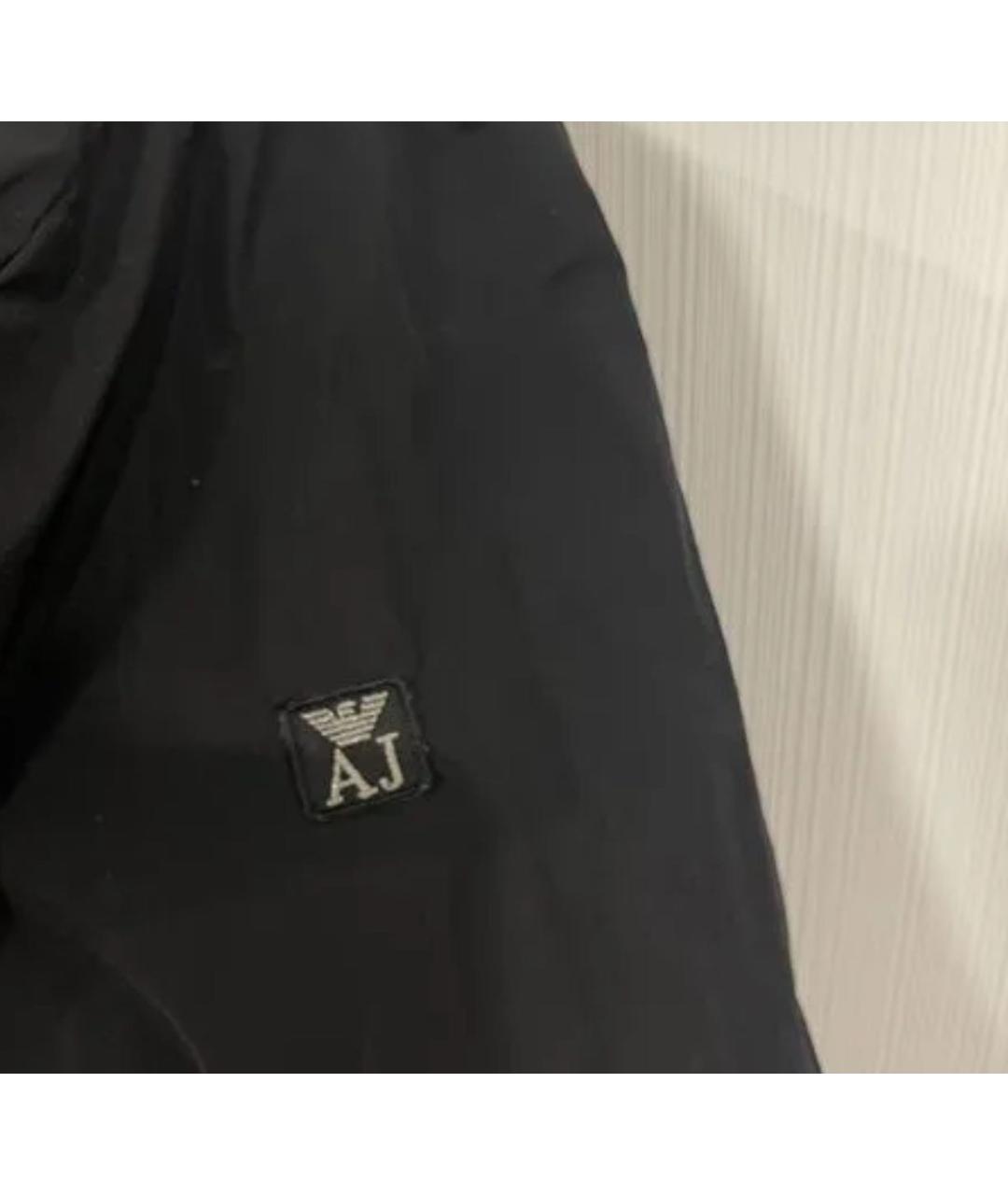 ARMANI JEANS Черная полиэстеровая куртка, фото 4