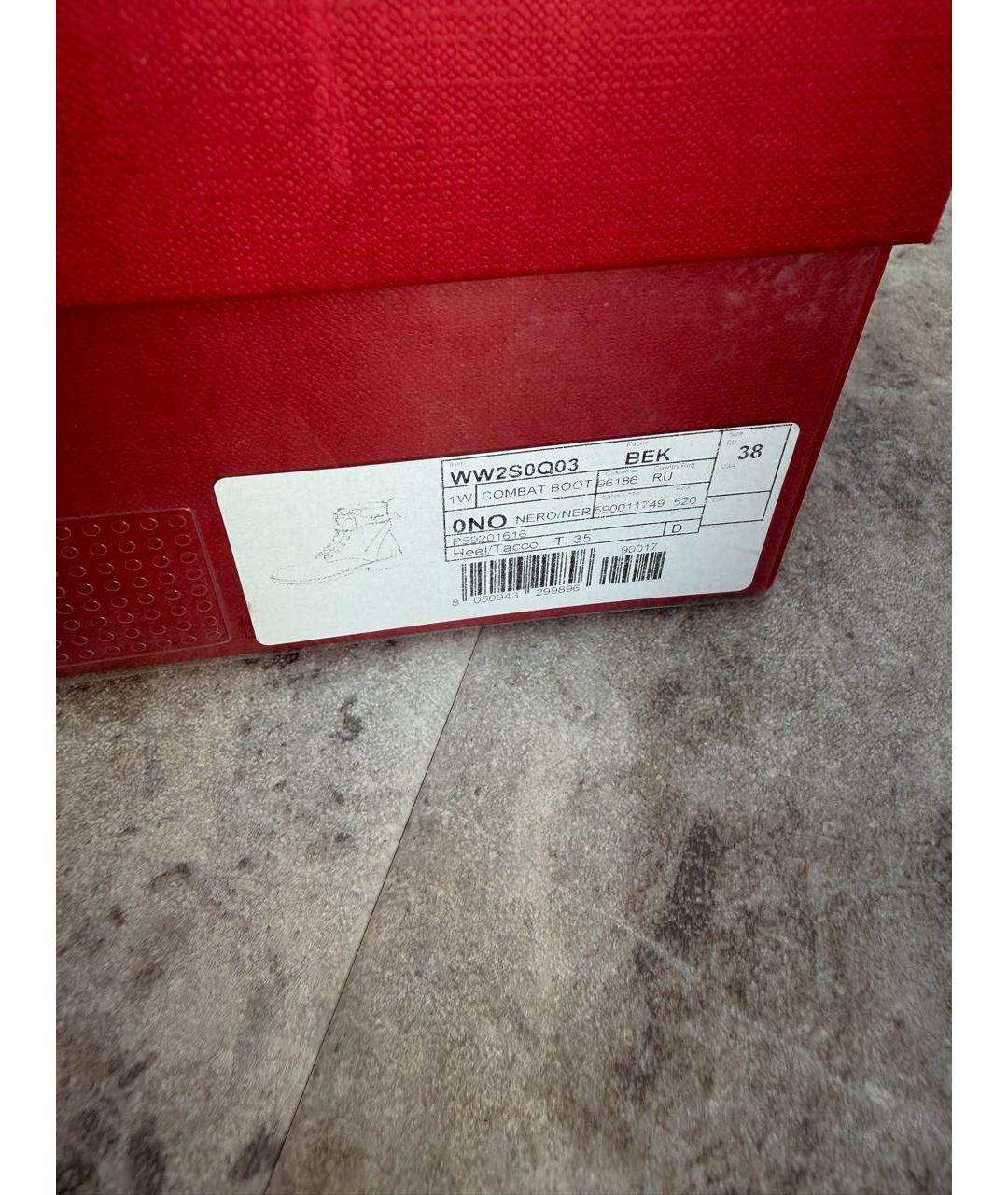 VALENTINO Черные кожаные ботинки, фото 7